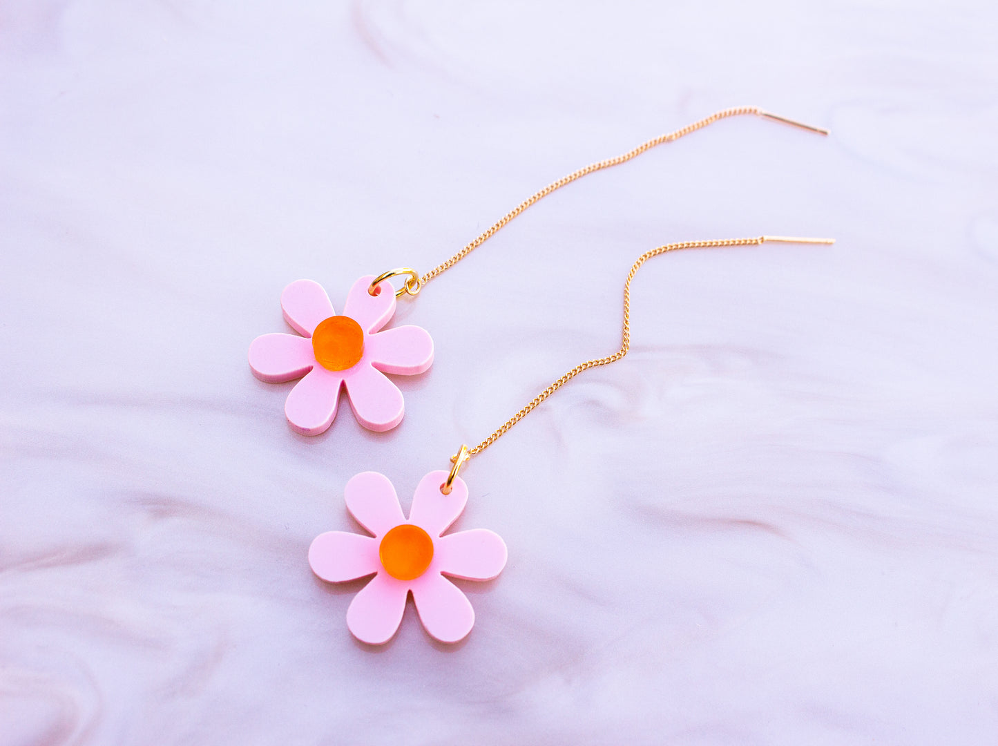 Floral Threader Earrings