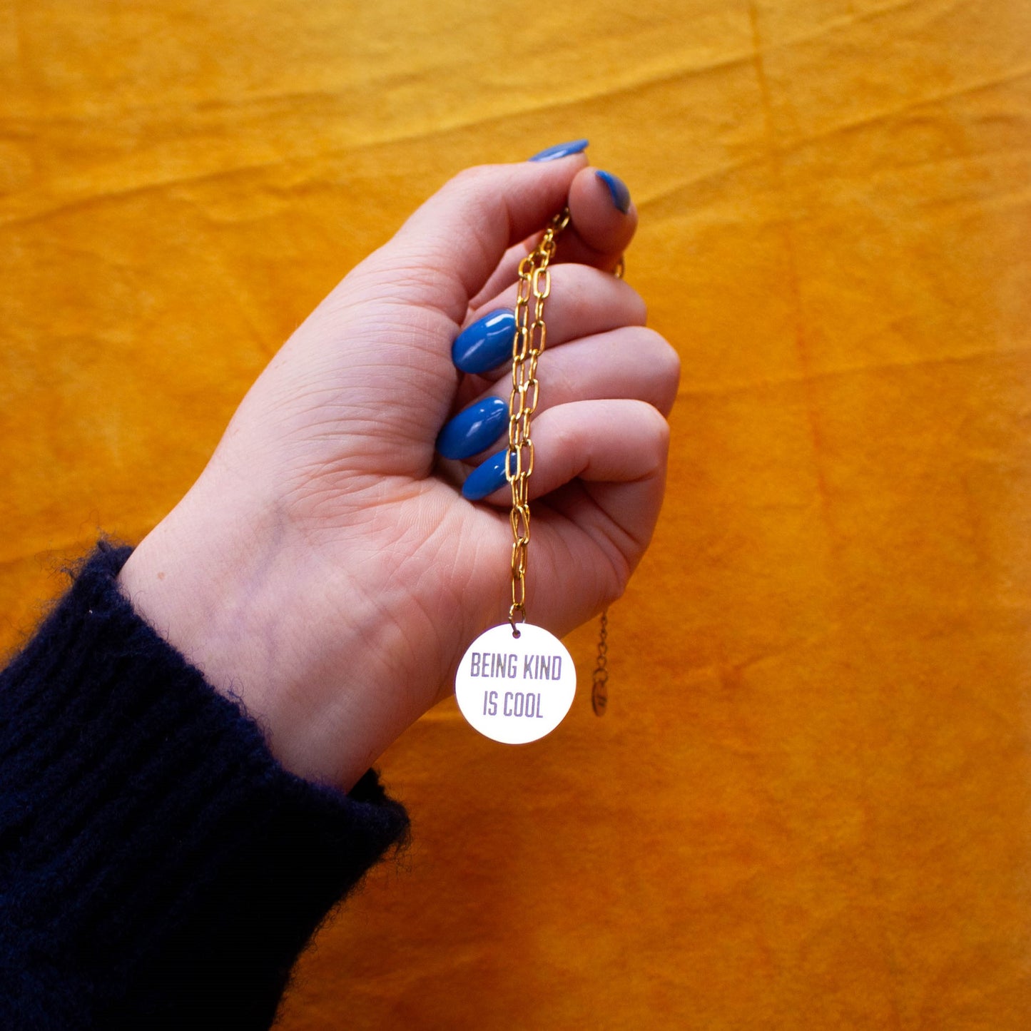 "Being Kind is Cool" Engraved Necklace