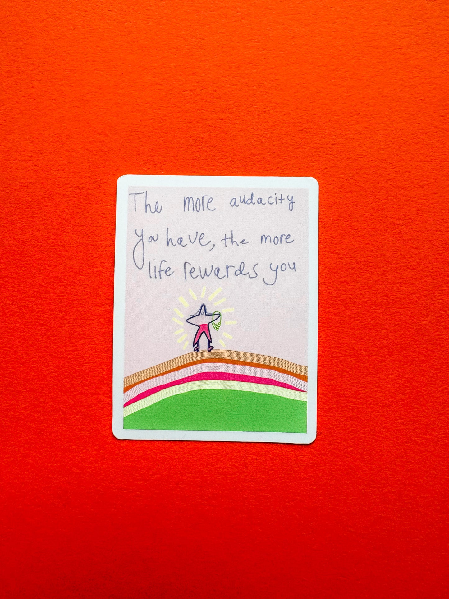 "The More Audacity you Have the More life Rewards you" Quote Vinyl Sticker