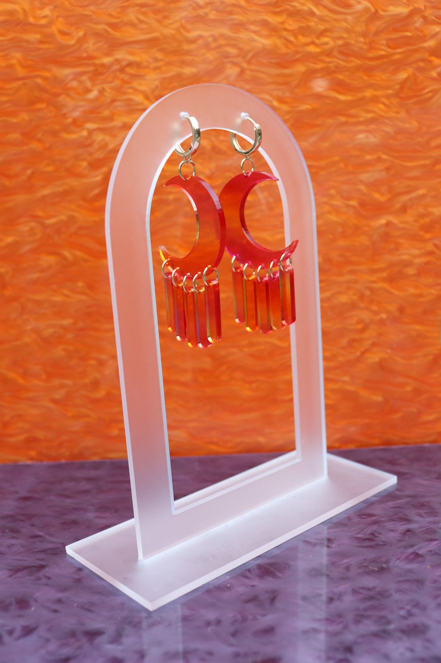 Blood Moon Earrings