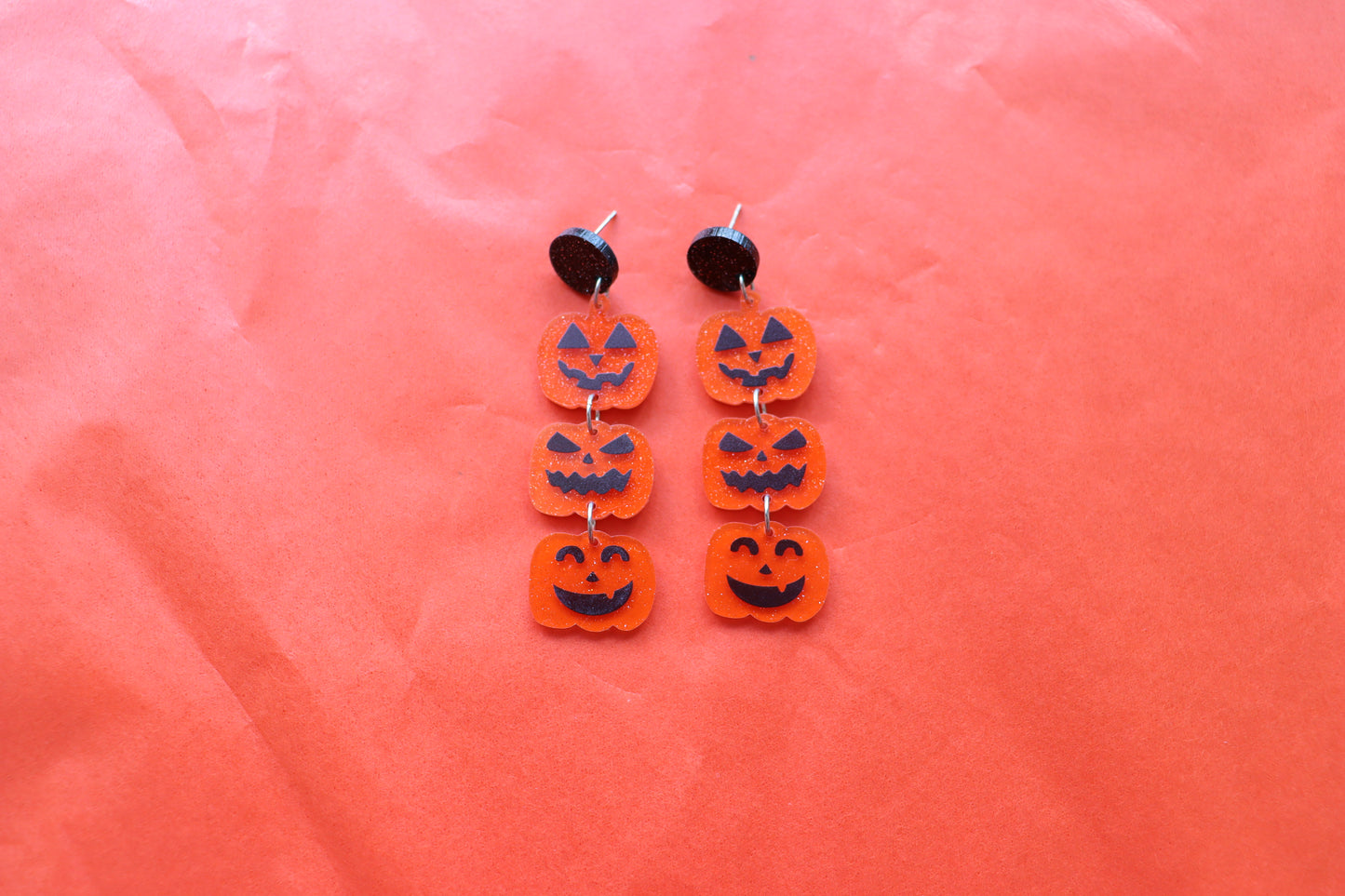 "You're the Pick of the Patch" Pumpkin Earrings