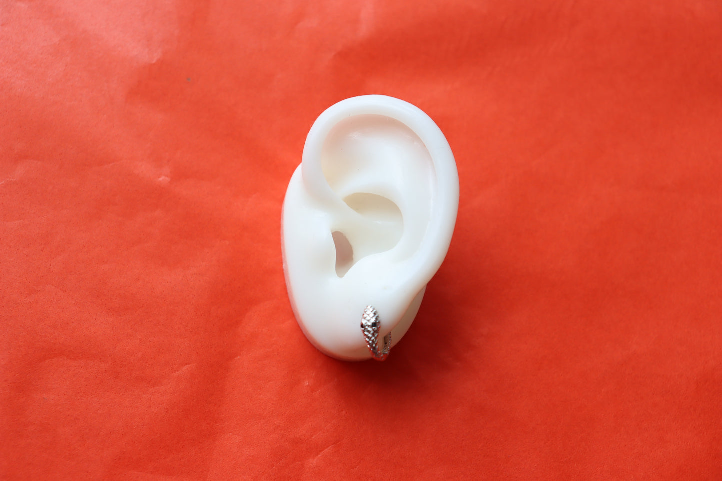 "Love at First Bite" Hoop Snake Earrings