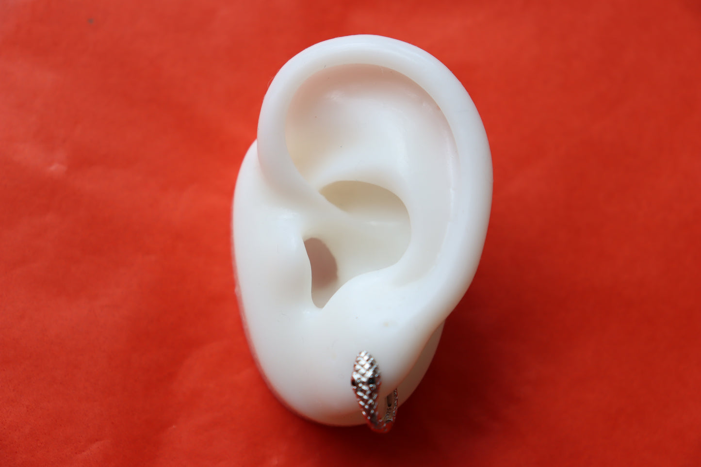 "Love at First Bite" Hoop Snake Earrings