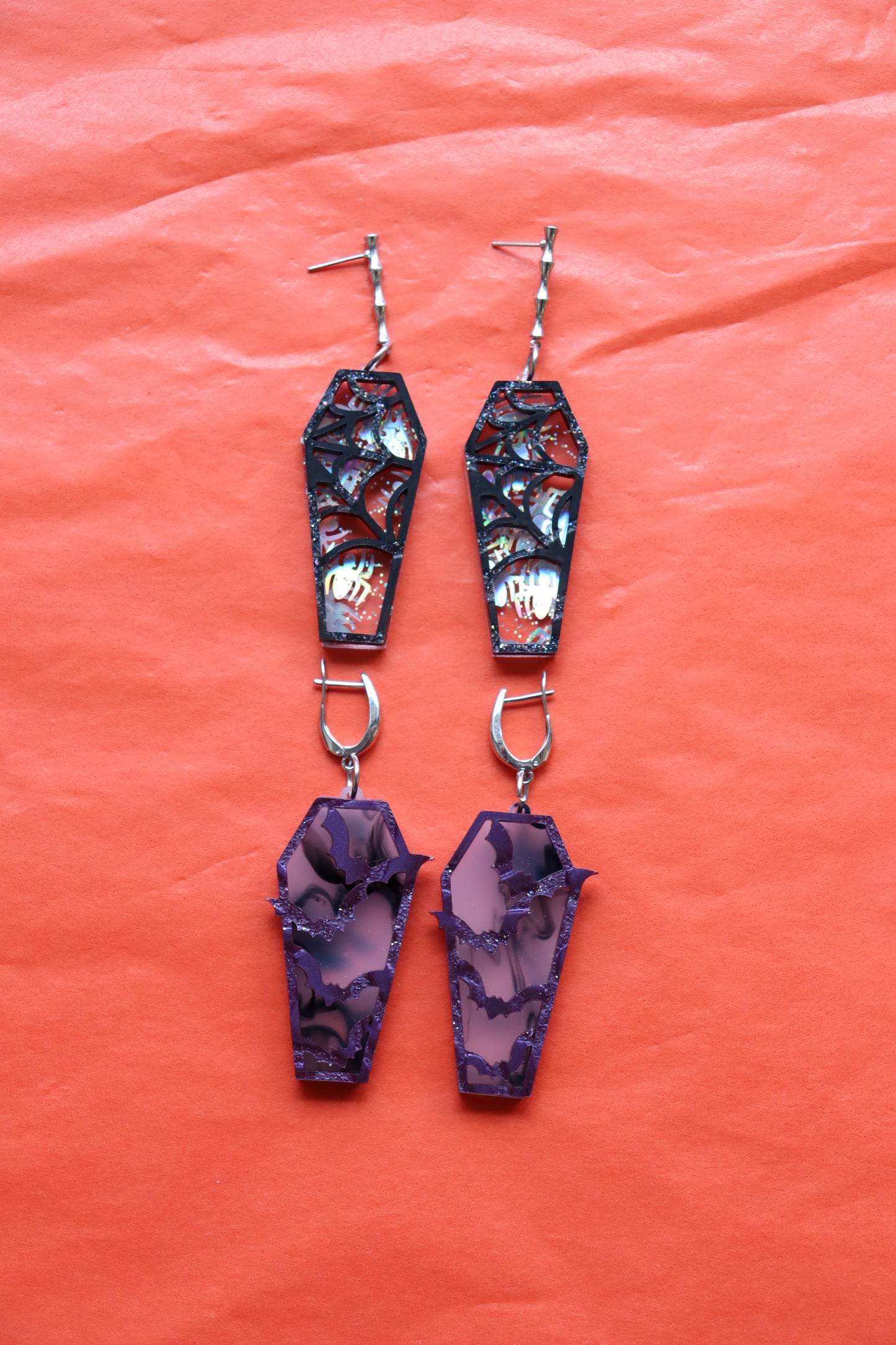 "Laughing 'til I'm Coffin" Earrings