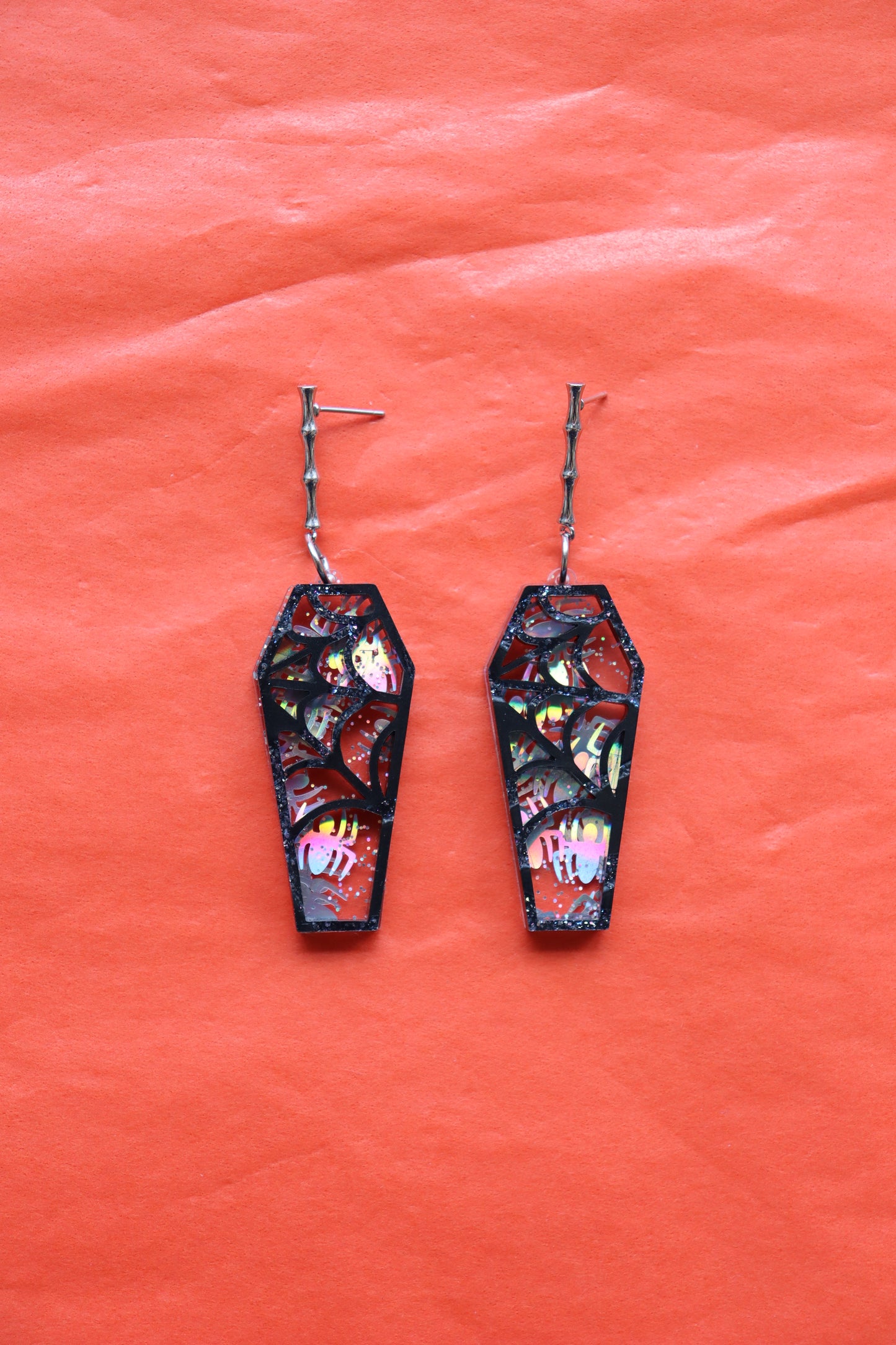 "Laughing 'til I'm Coffin" Earrings