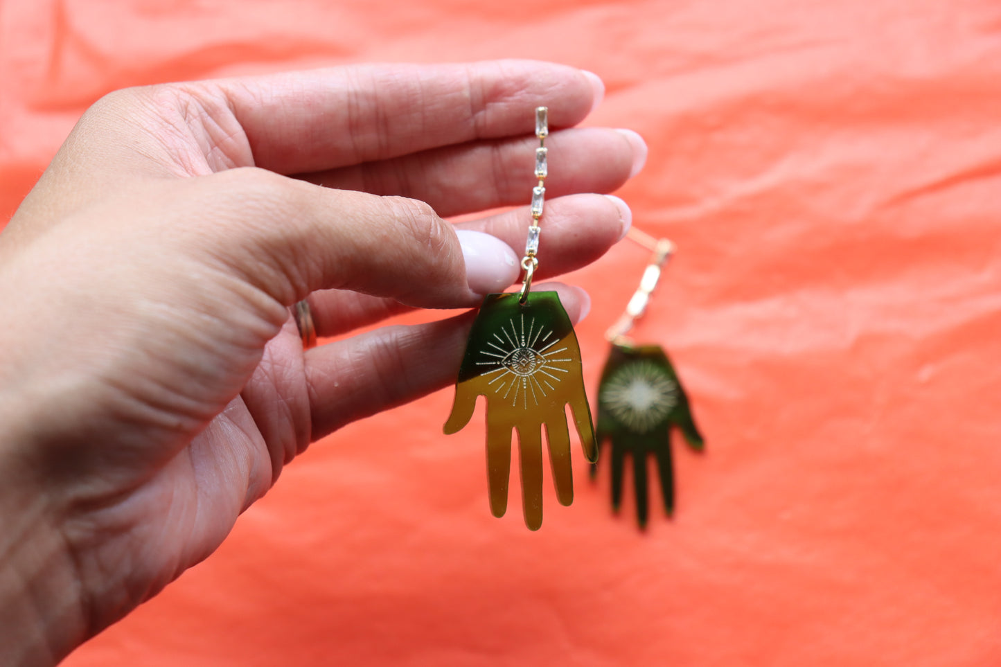 Witch Upon a Star Hand Earrings