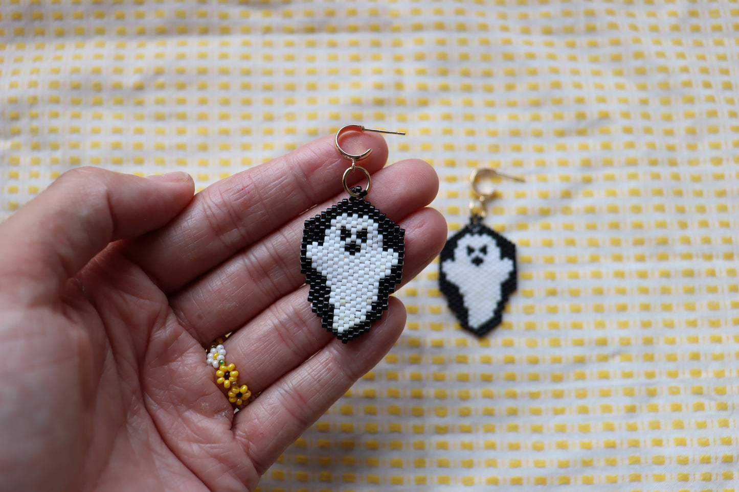 Unique Beaded Halloween Earrings