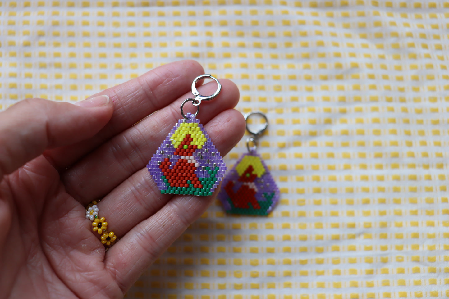 Unique Beaded Halloween Earrings