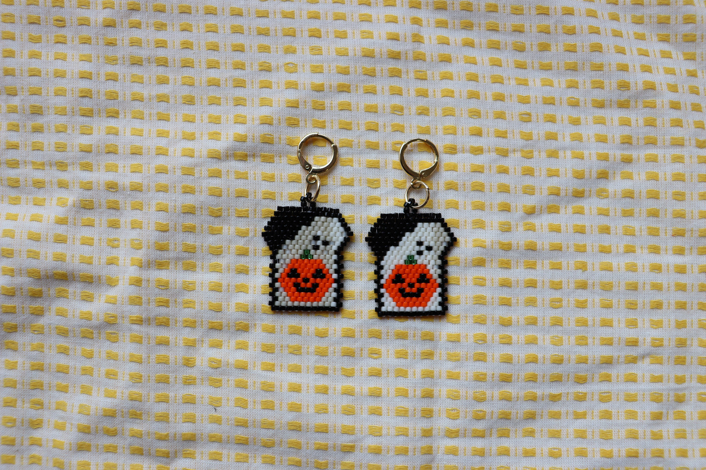 Unique Beaded Halloween Earrings