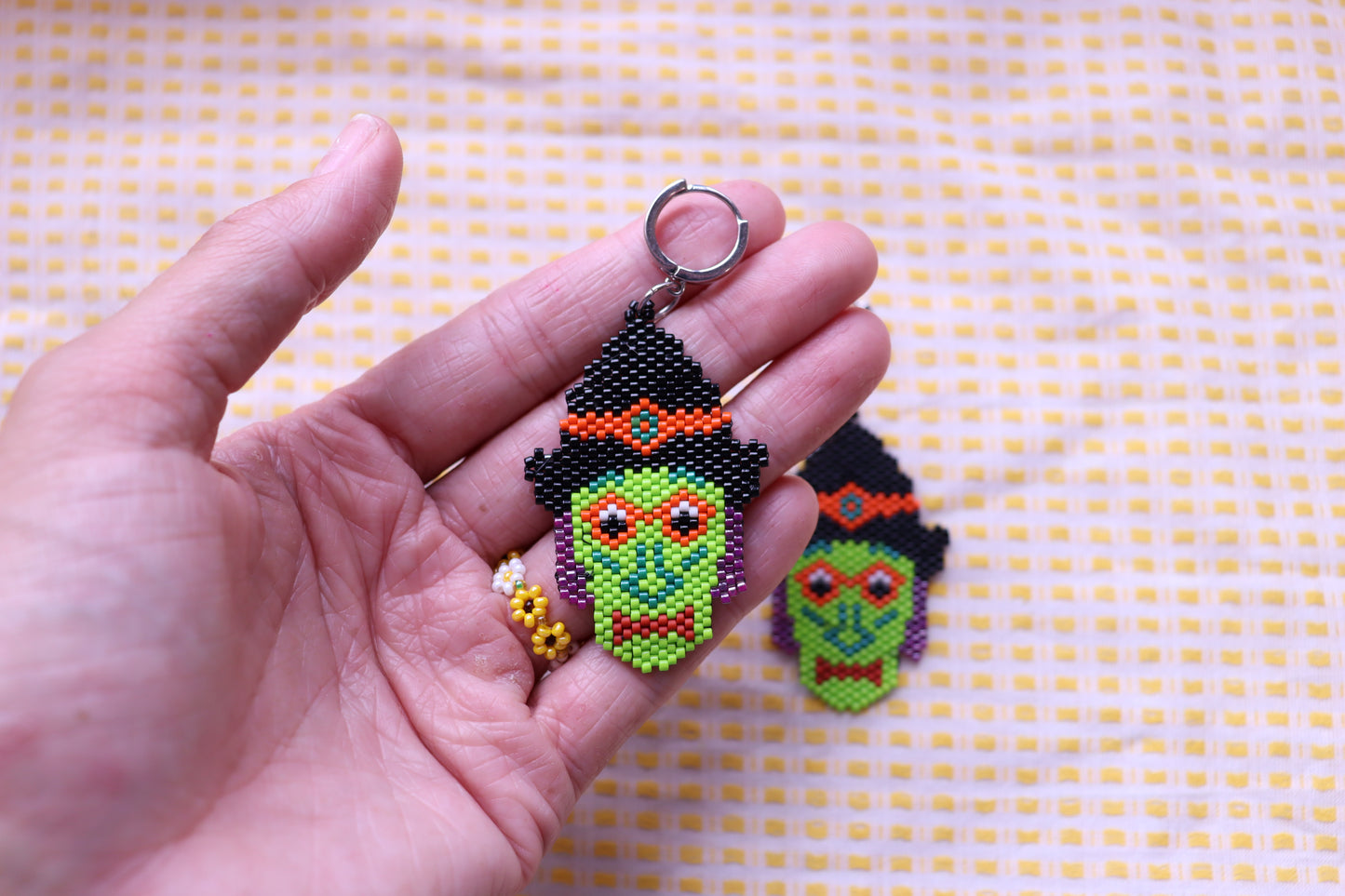 Unique Beaded Halloween Earrings