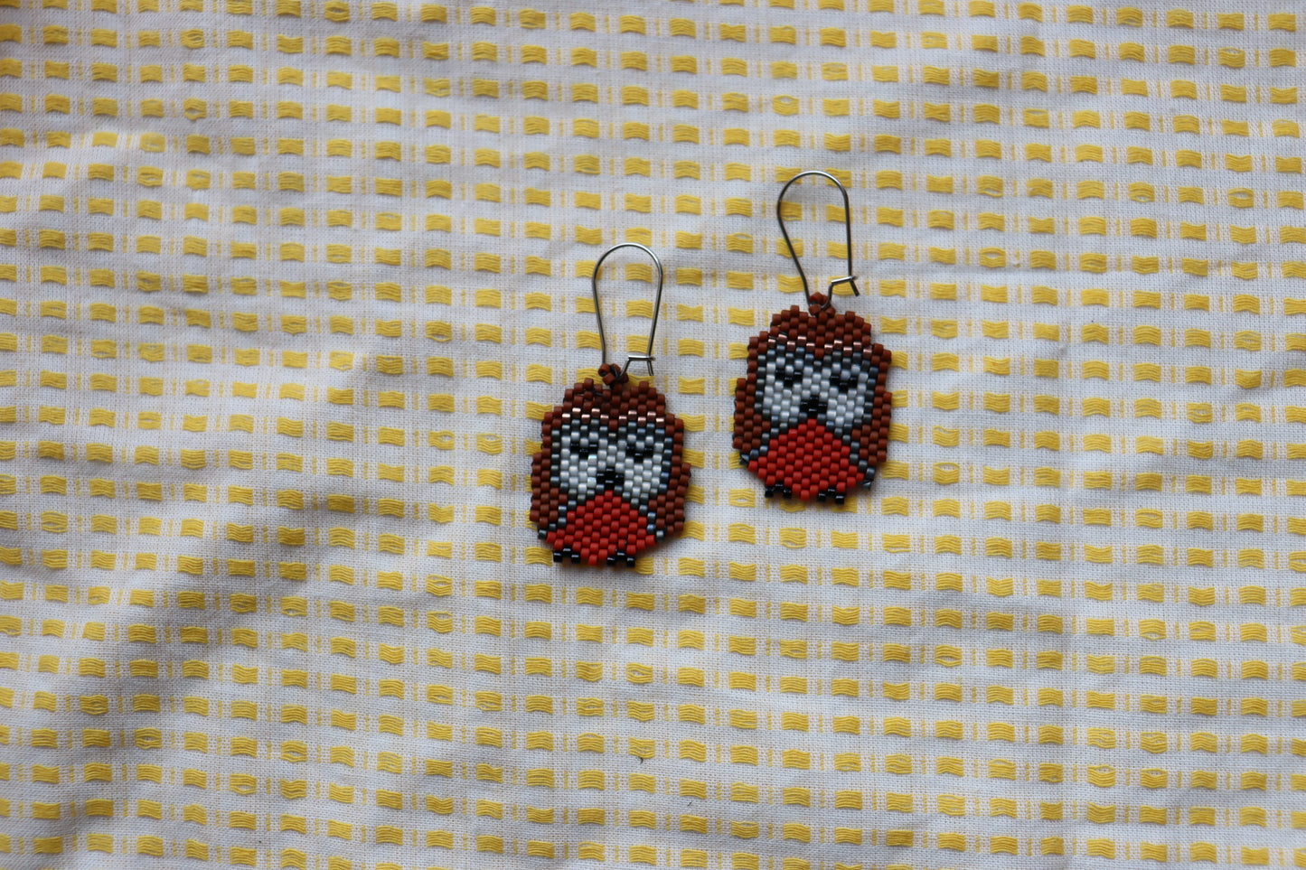Unique Beaded Halloween Earrings