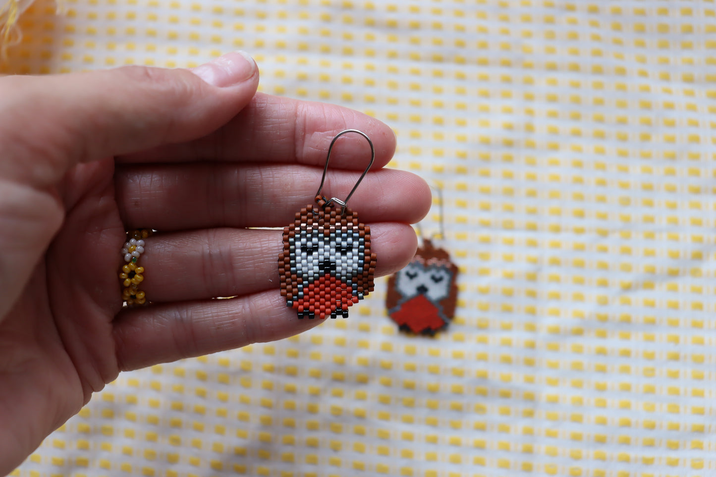 Unique Beaded Halloween Earrings