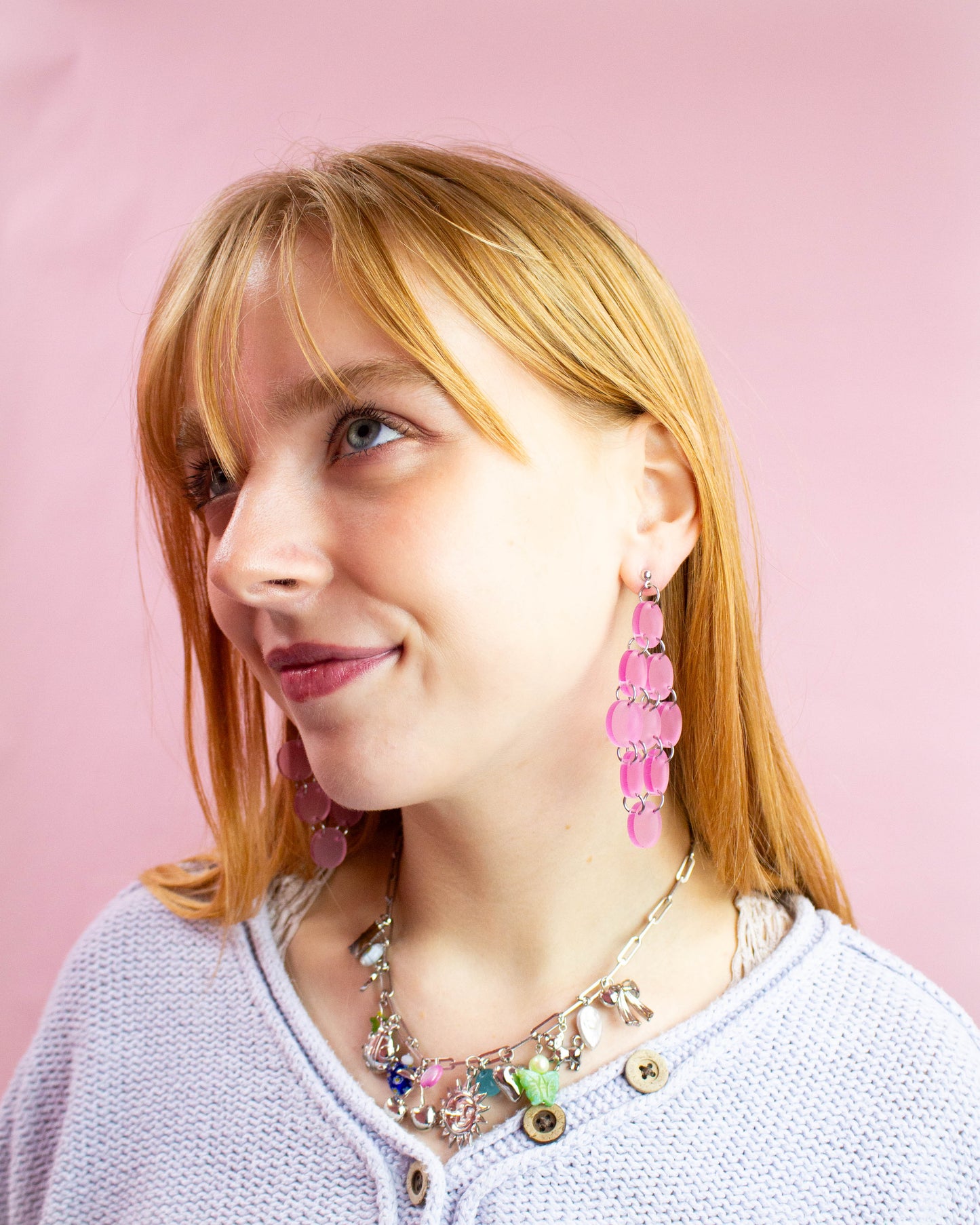 Bling Thing - Loaded Titanium Charm Necklace