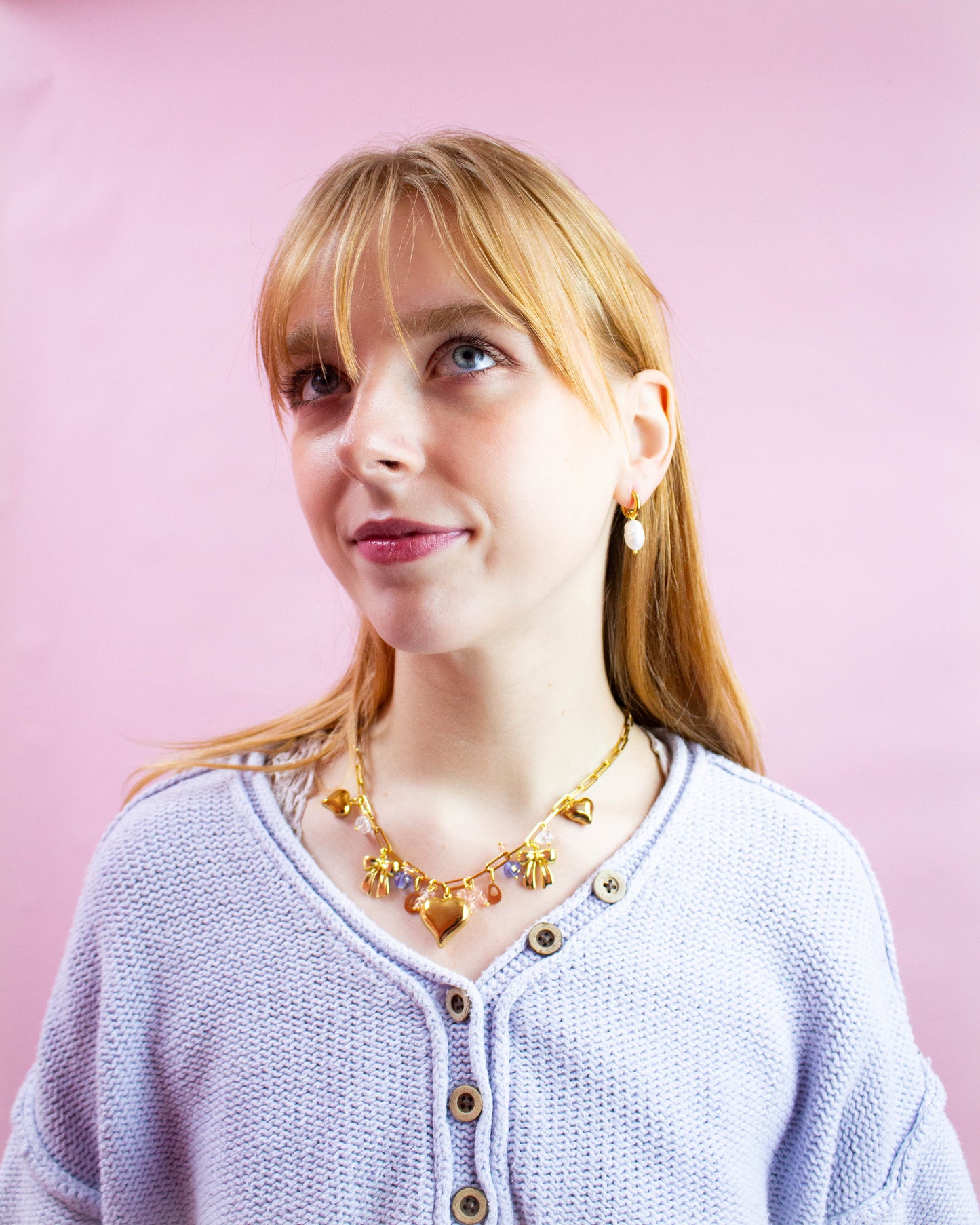 Bling Thing - Loaded Titanium Charm Necklace