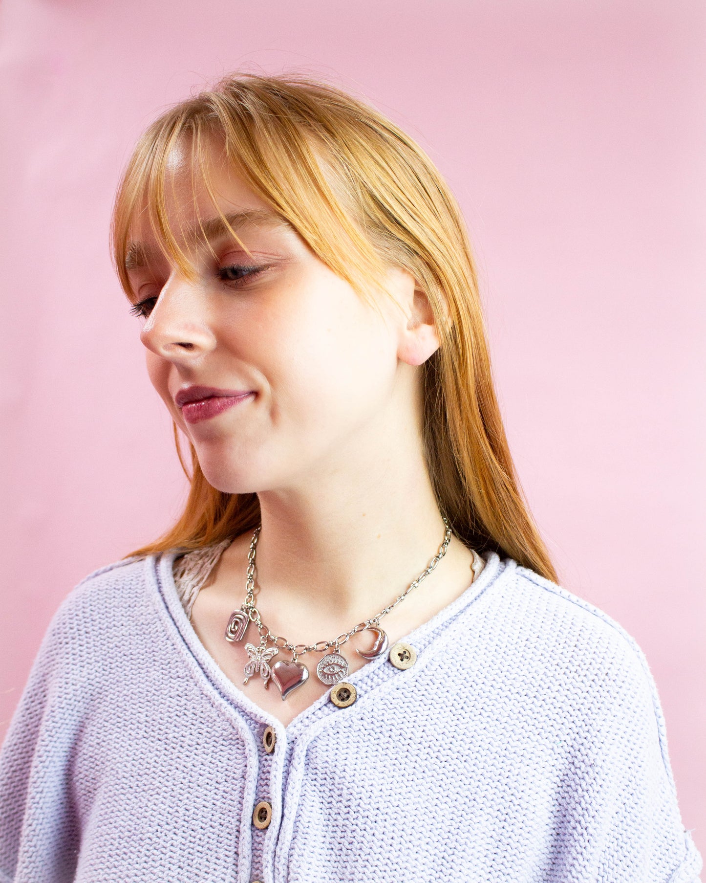 Earth & Sky Titanium Charm Necklace