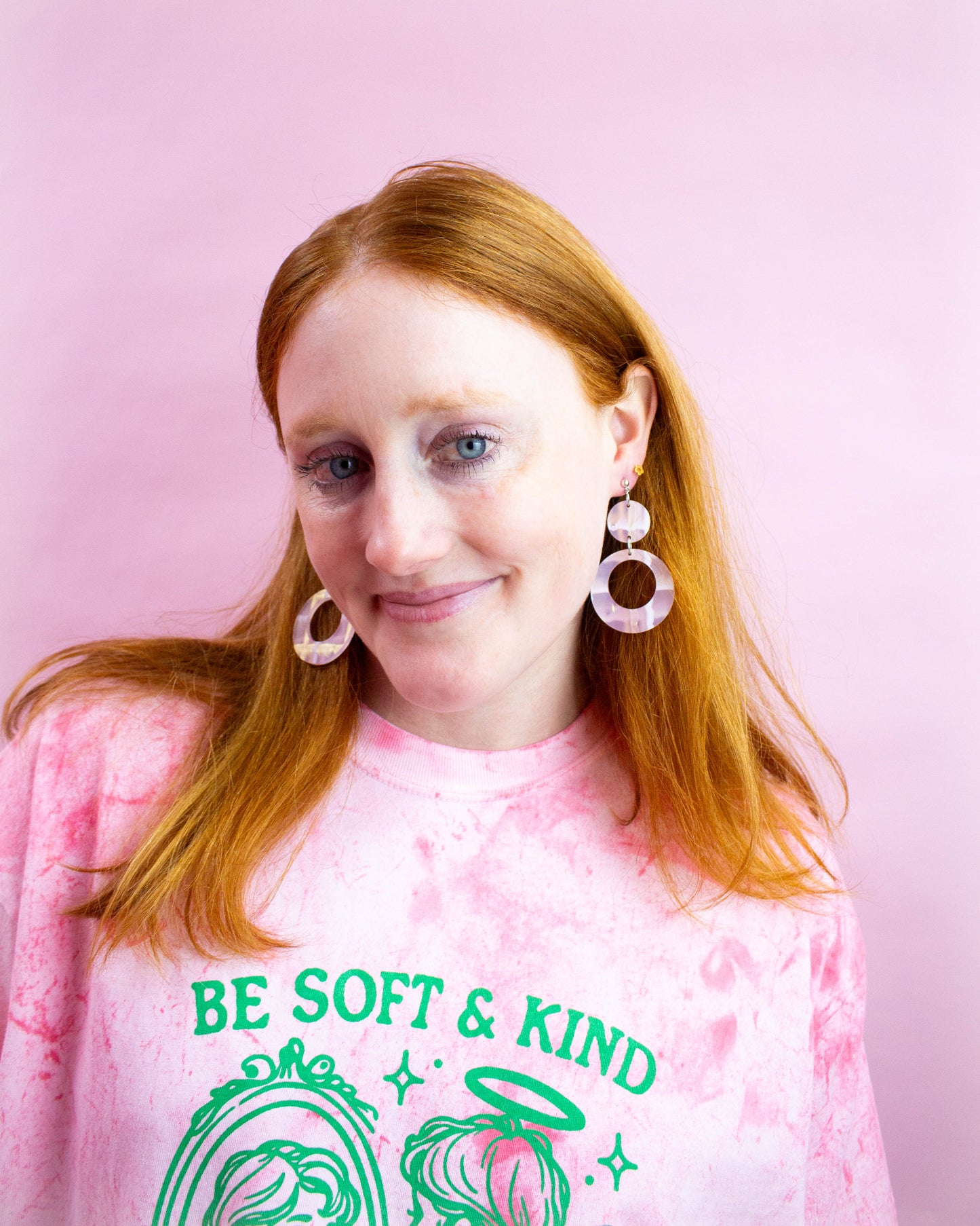 Retro Acrylic Plaid Earrings