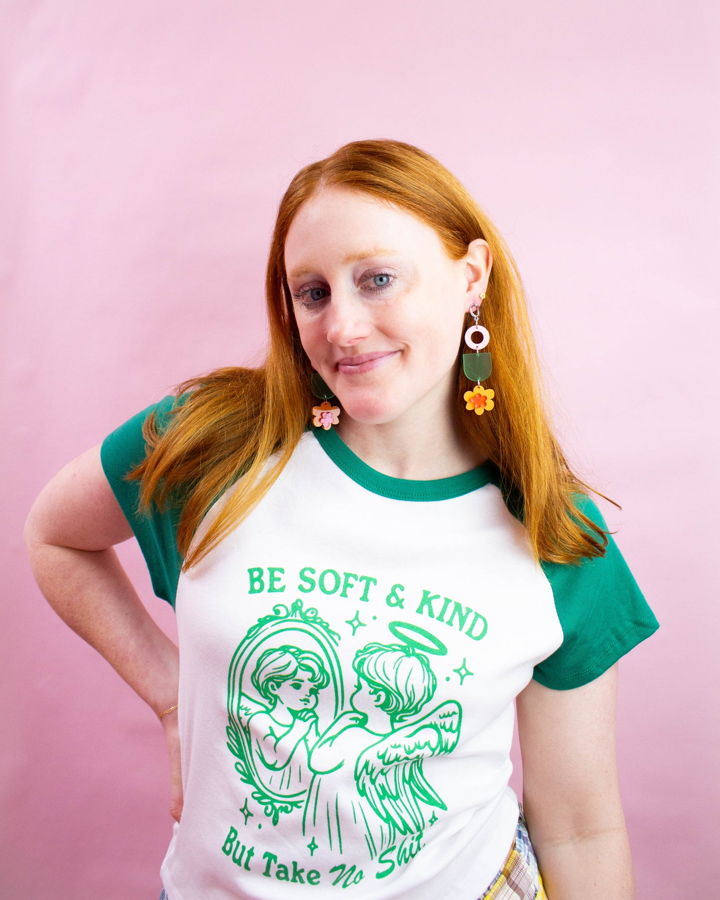 Feeling Lucky and Cute-Acrylic Flower Earrings