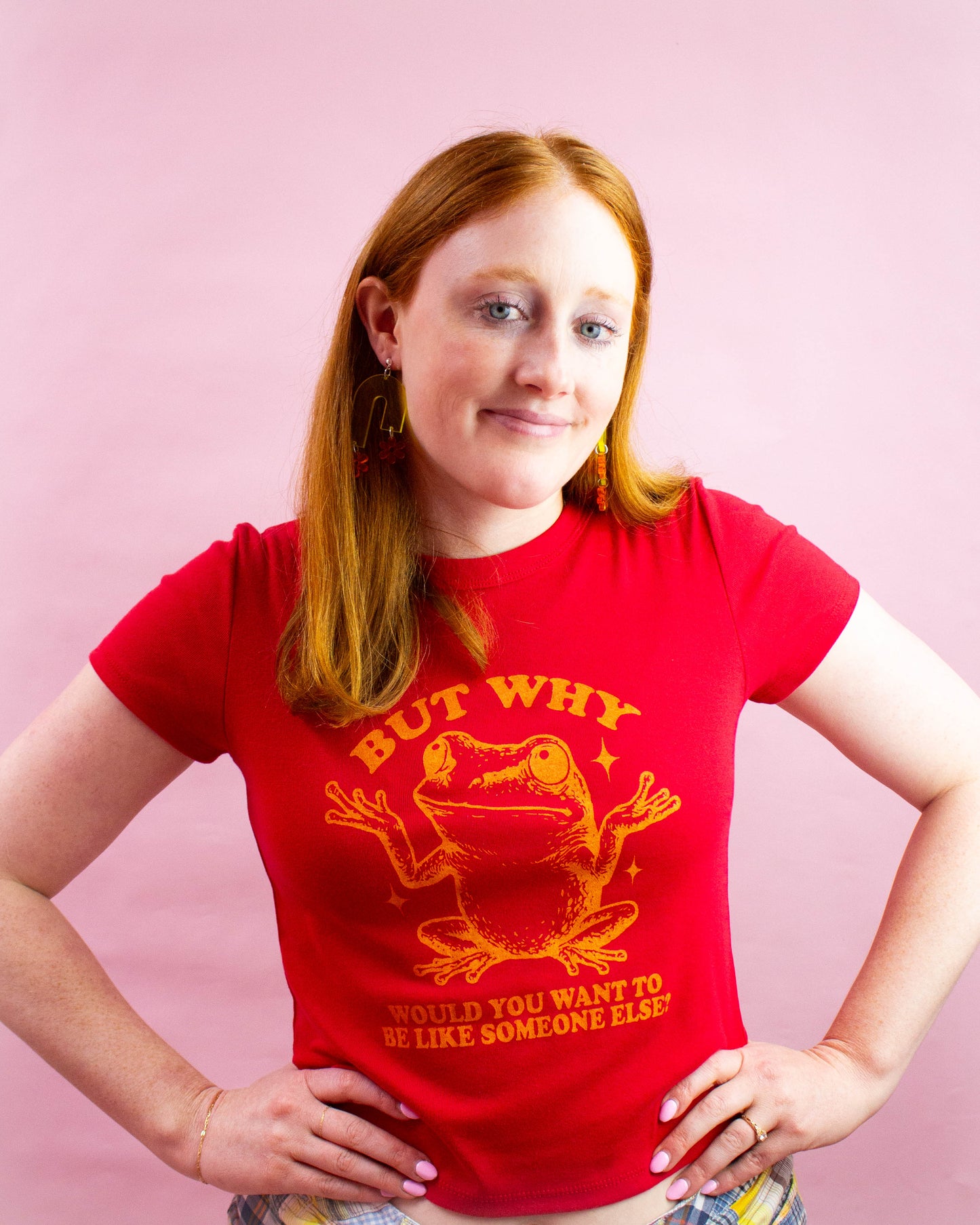 Arch Rainbow Flower Acrylic Earrings