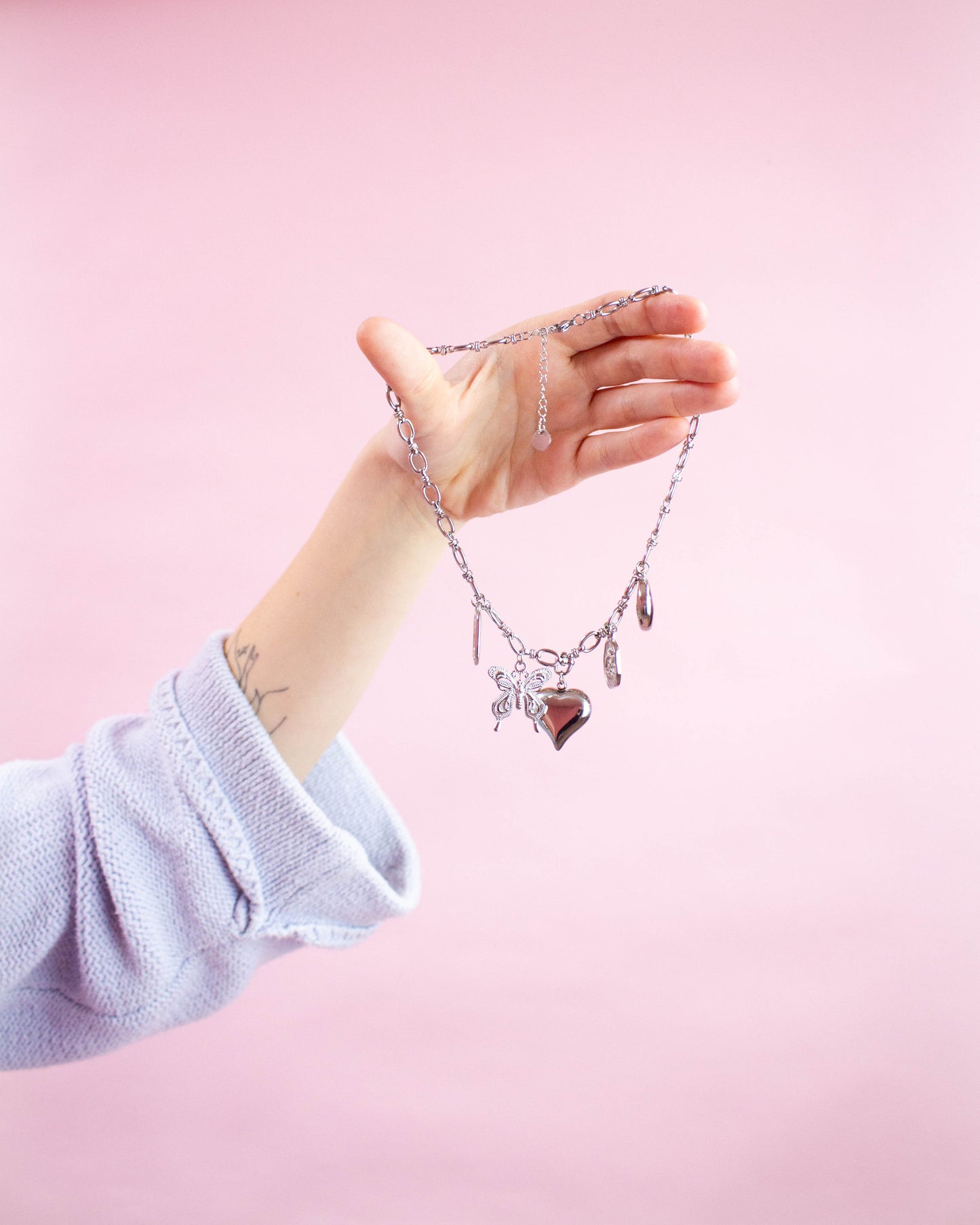 Earth & Sky Titanium Charm Necklace