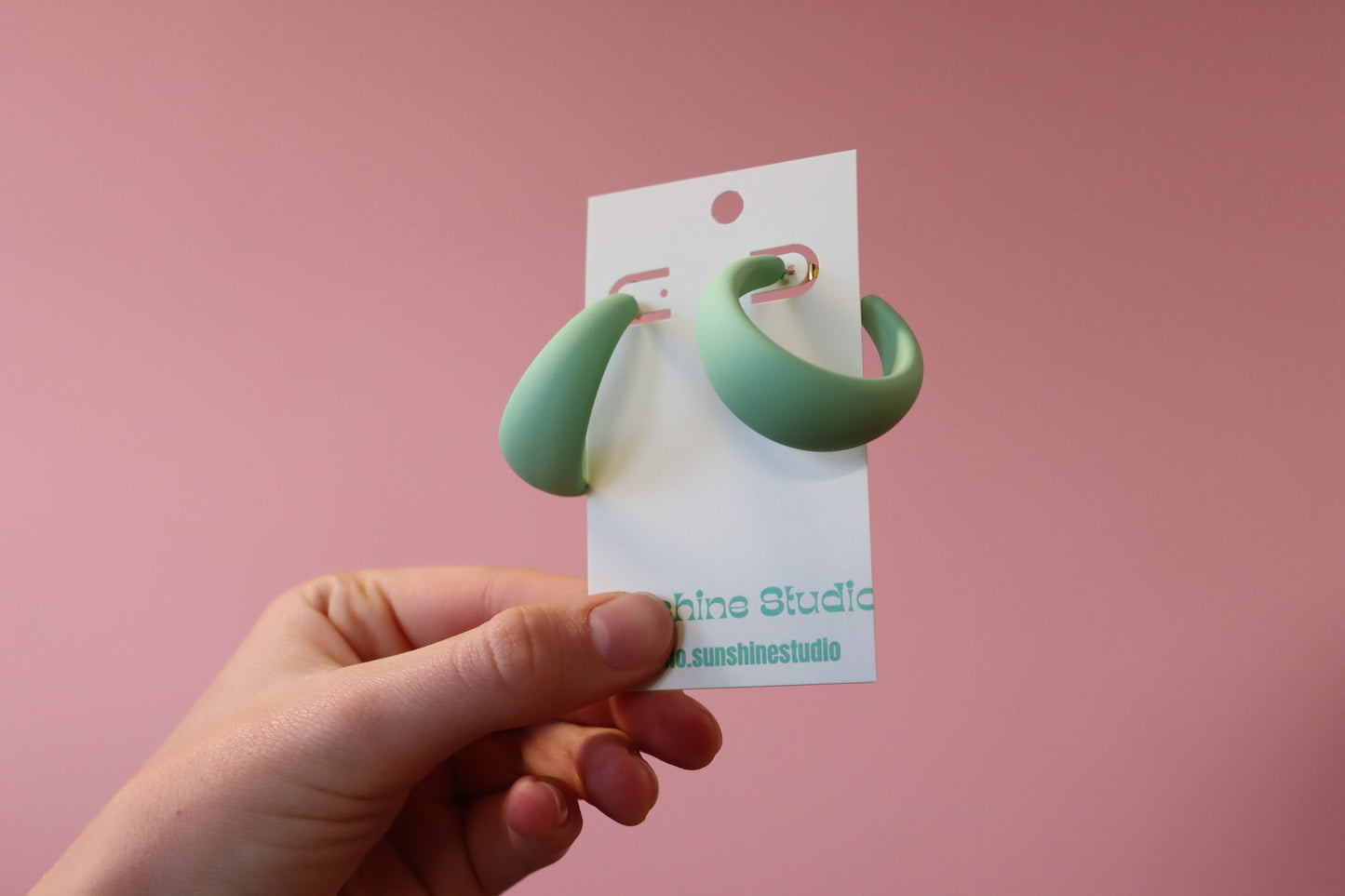 Colorful Matte Hoops