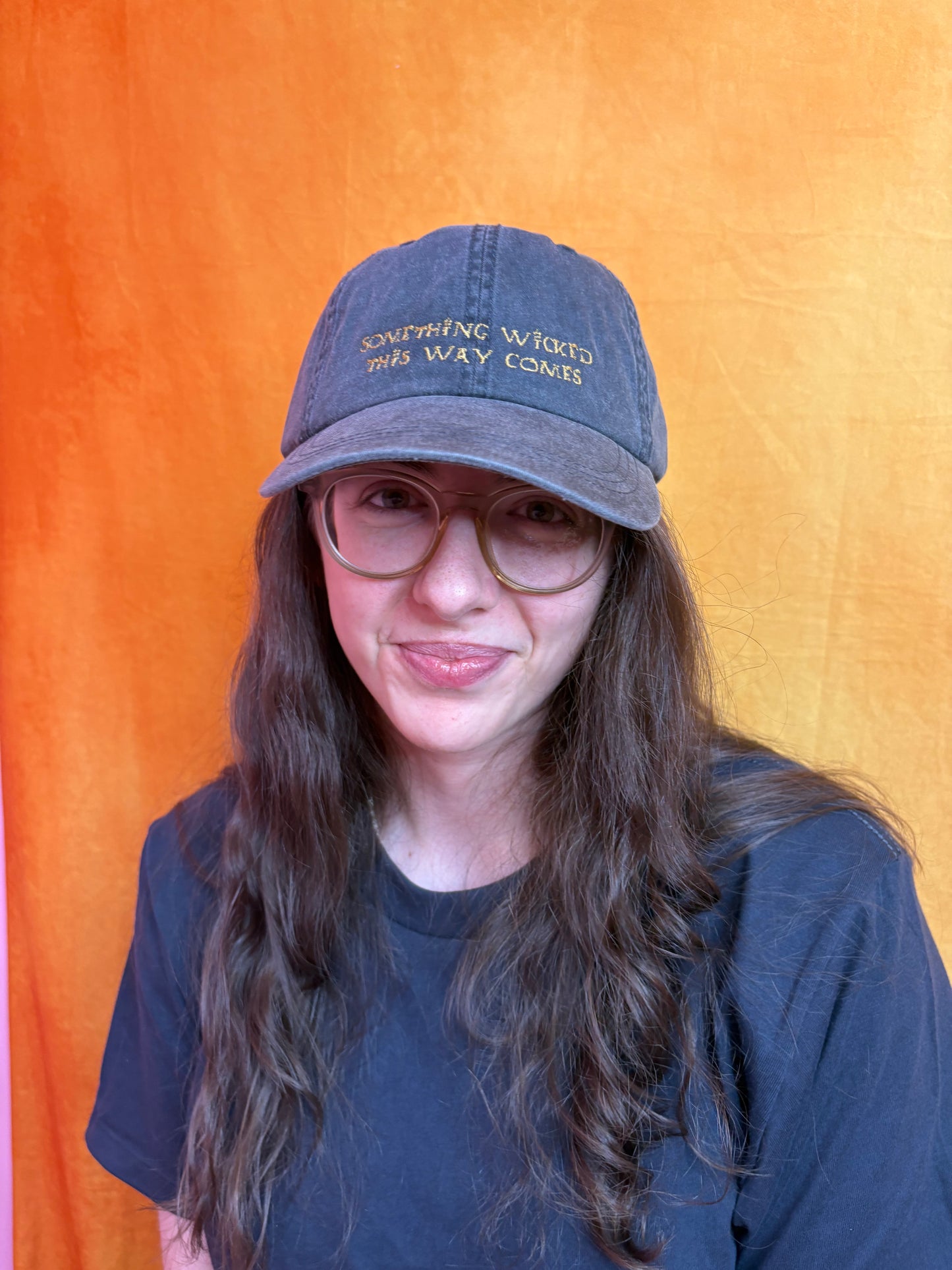 "Something Wicked This Way Comes" Embroidered Hat