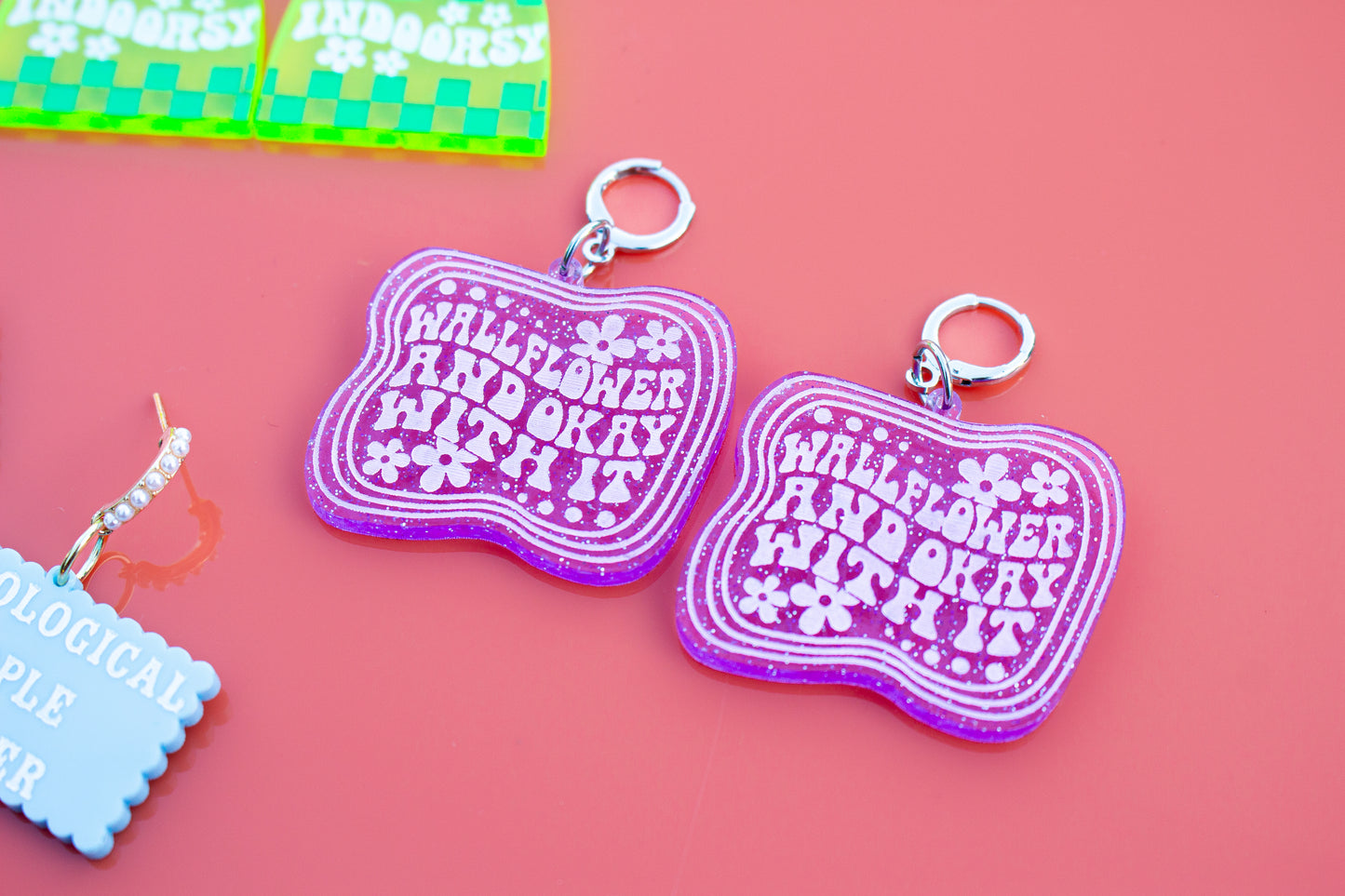 ‘Wallflower And Okay With It’ Earrings