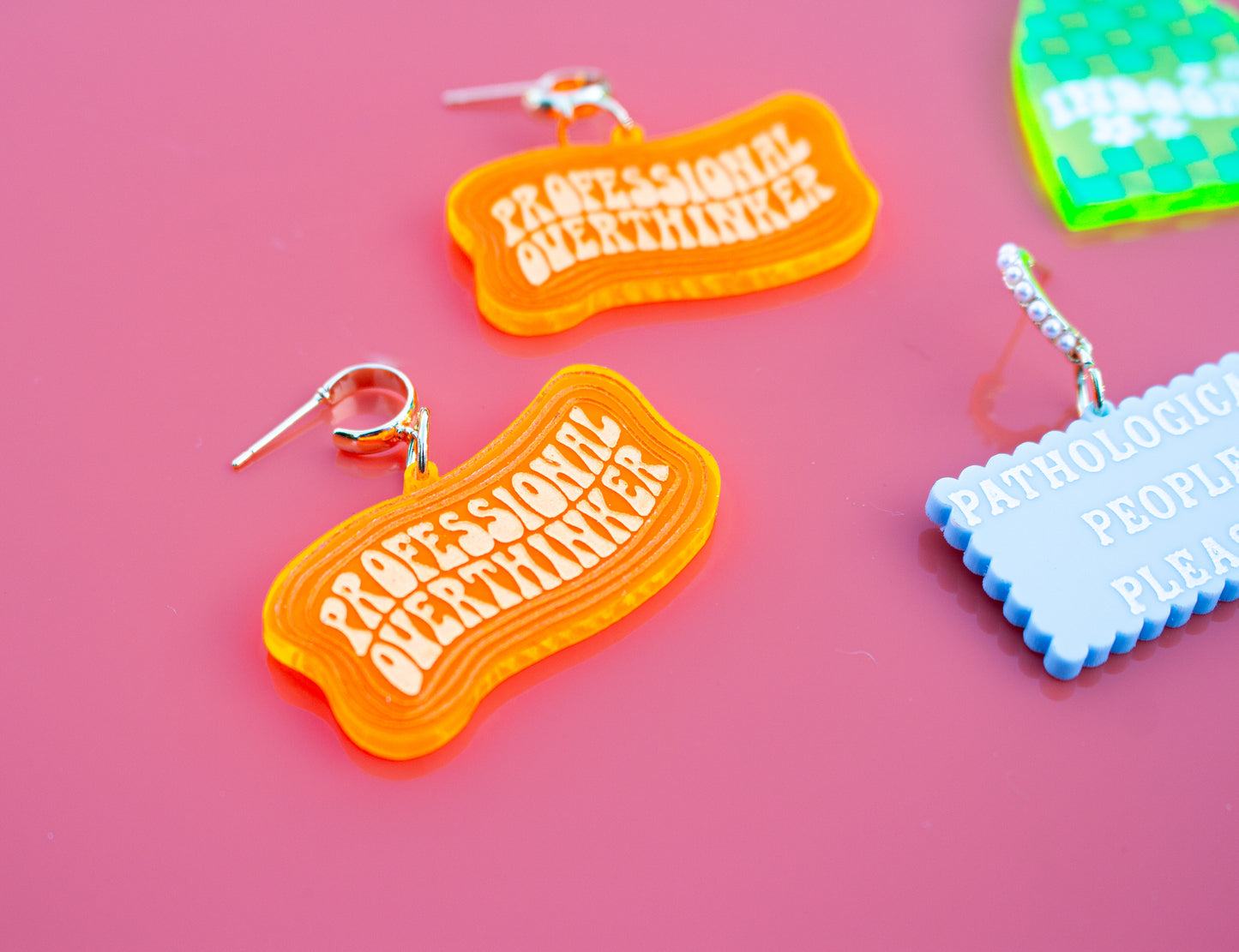 'Professional Overthinker' Earrings