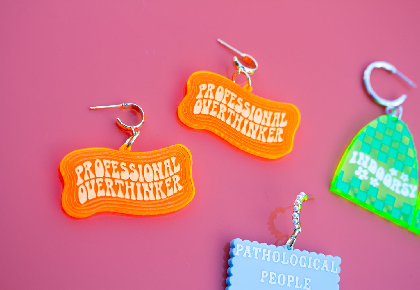 'Professional Overthinker' Earrings