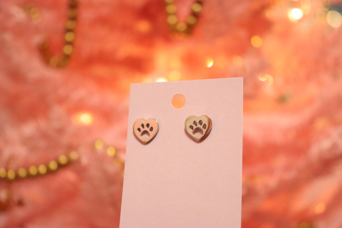 Tiny Paw Print on Heart