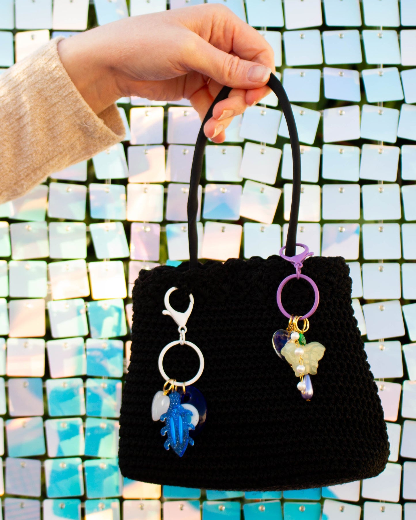 Love is Blue Bag Charm