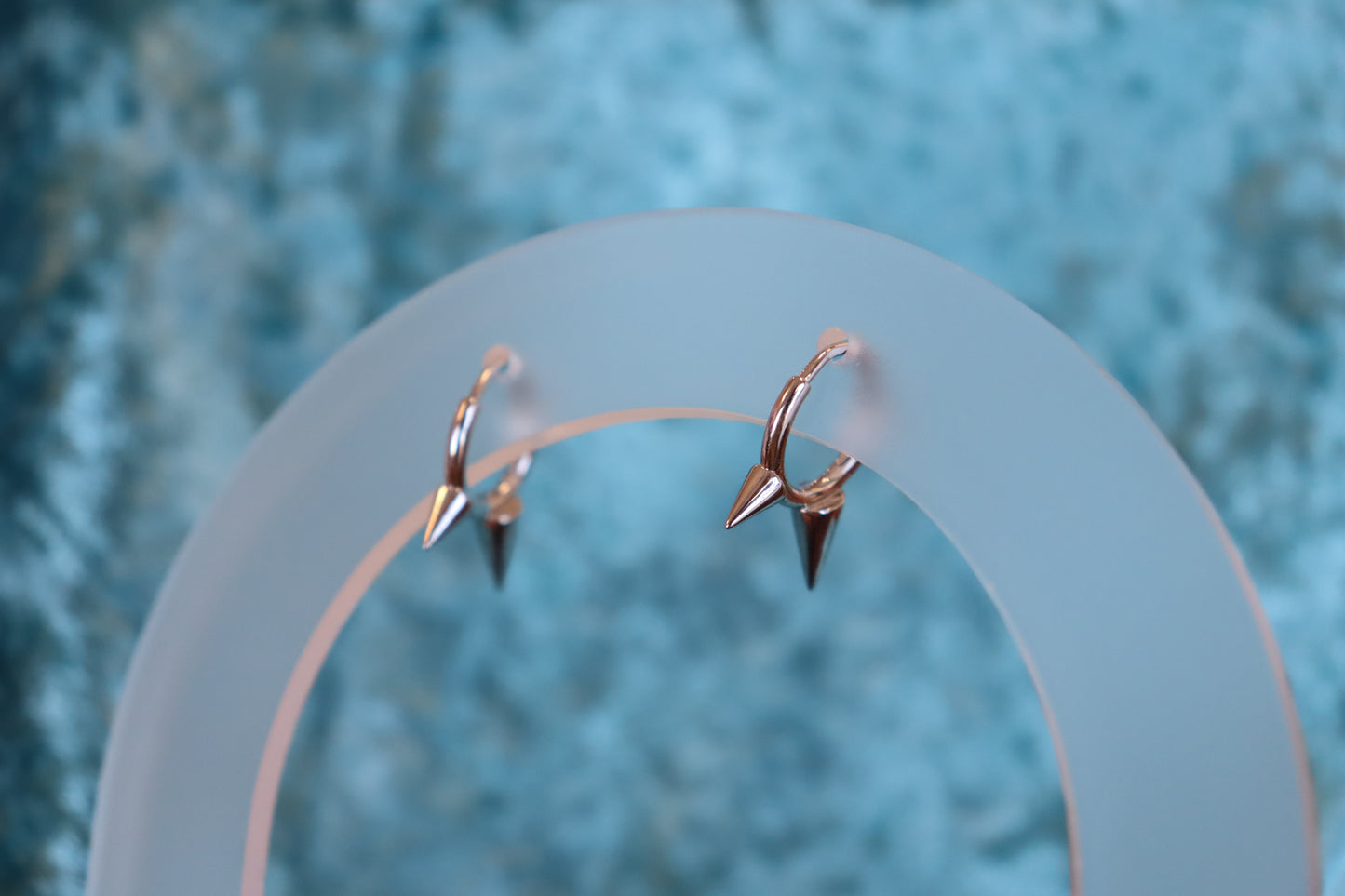 Spiked Hoop Earrrings