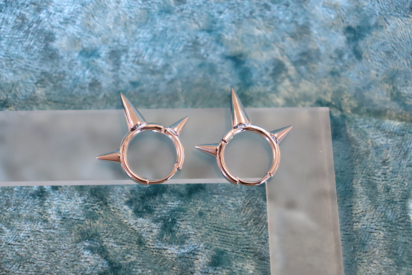 Spiked Hoop Earrrings