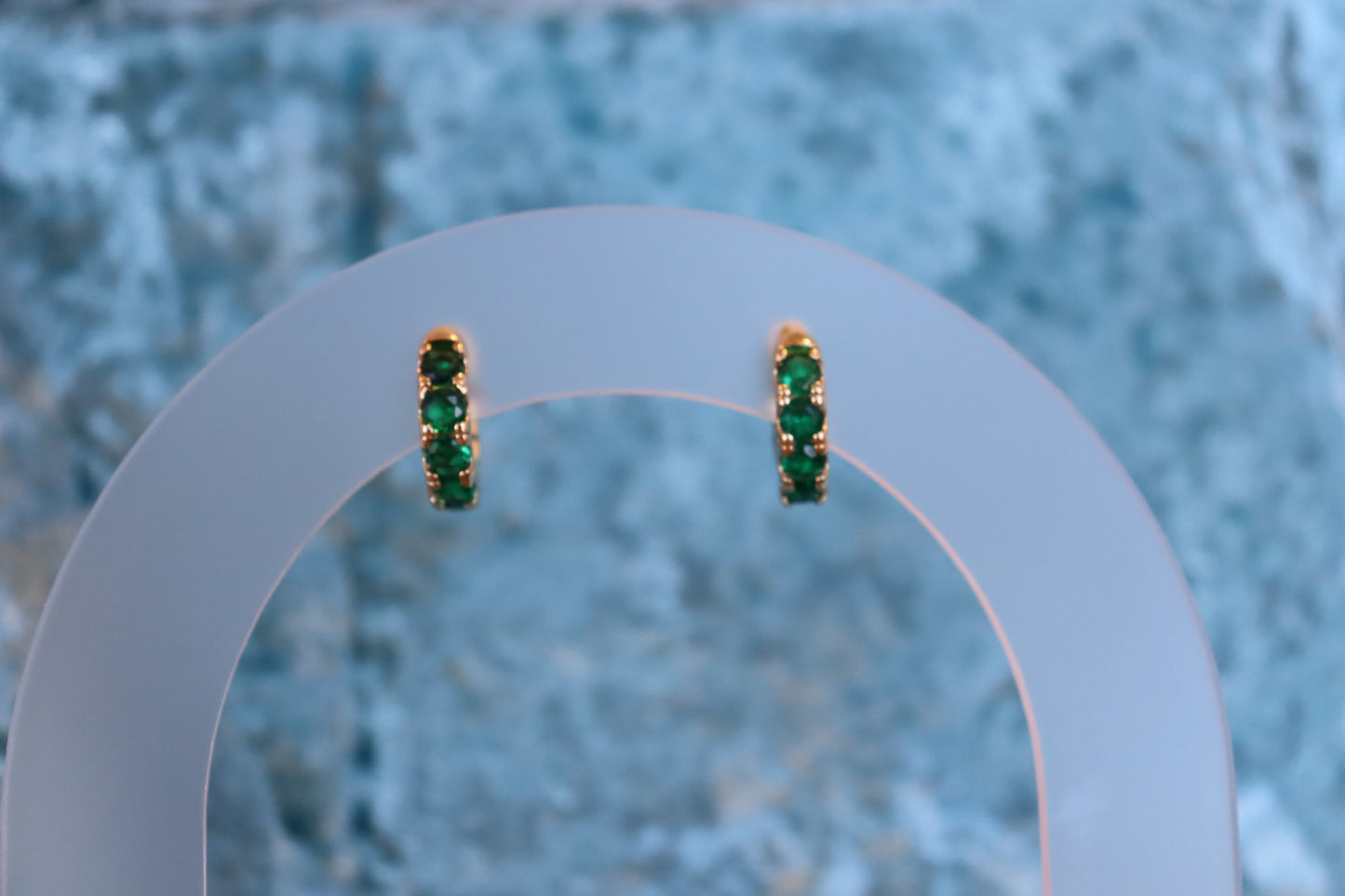 The Kate Green Gem Hoops