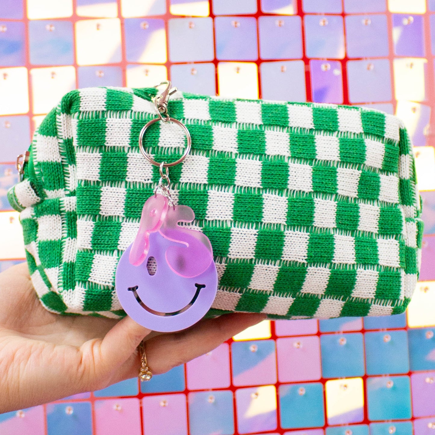 You Make Me Happy - Customizable Initial Bag Charm