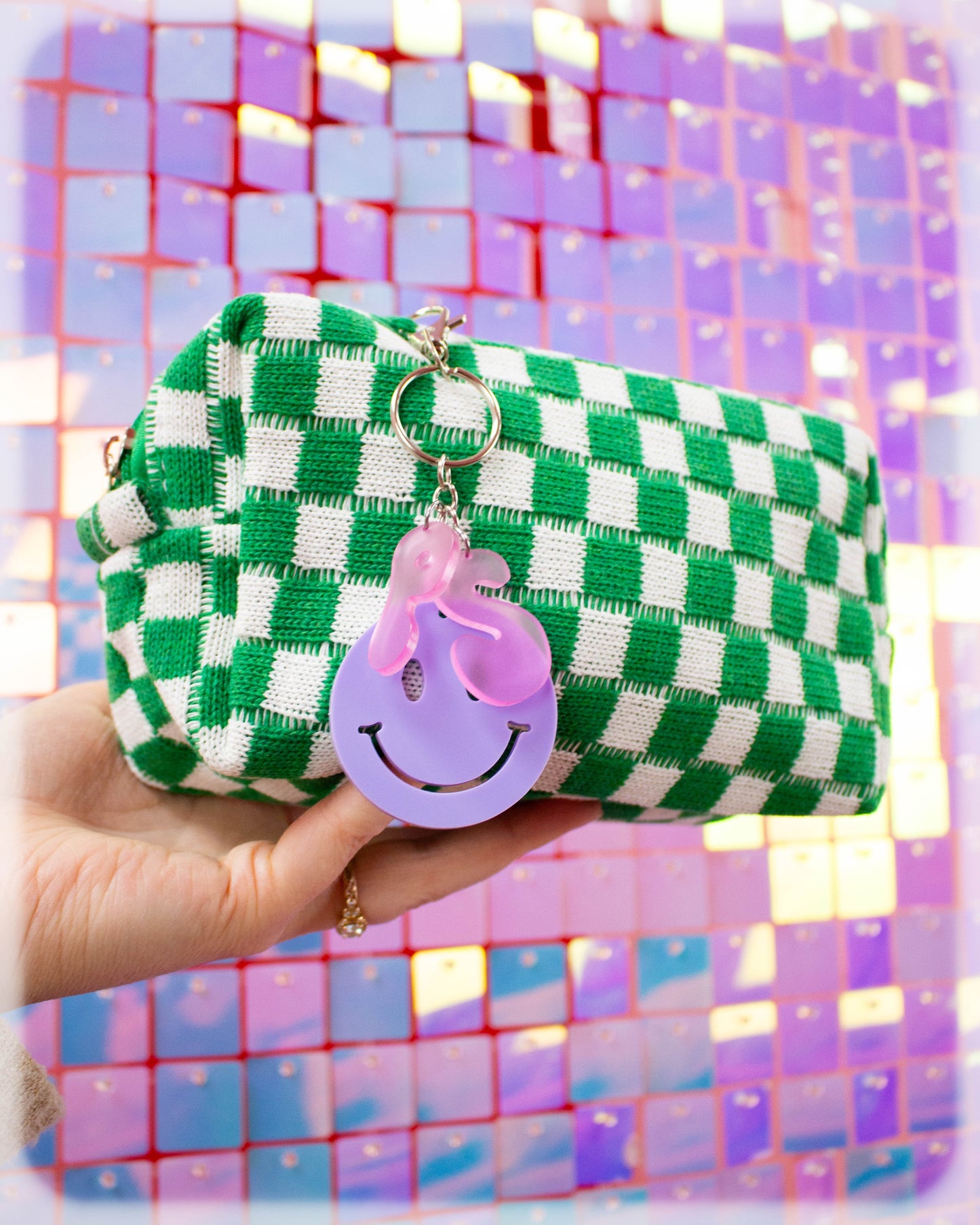 You Make Me Happy - Customizable Initial Bag Charm