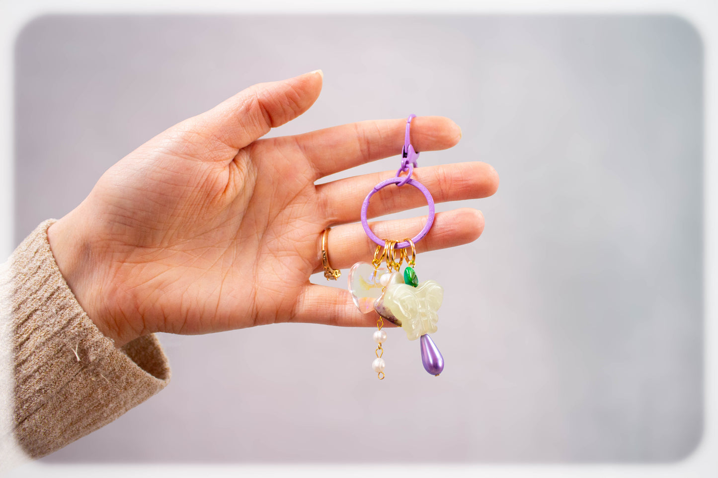 Lilac Picnic Bag Charm