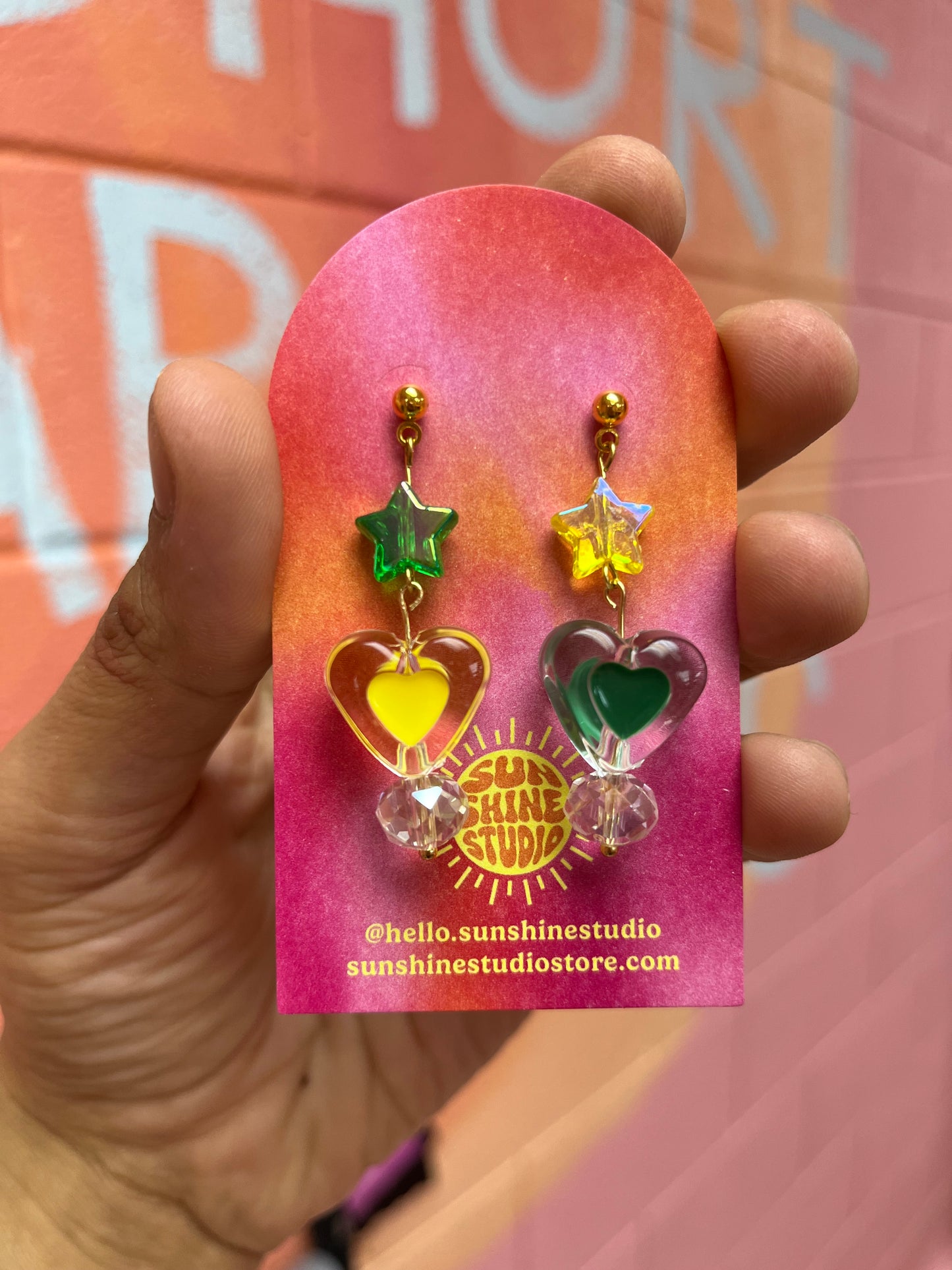 Cosmic Love Beaded Earrings
