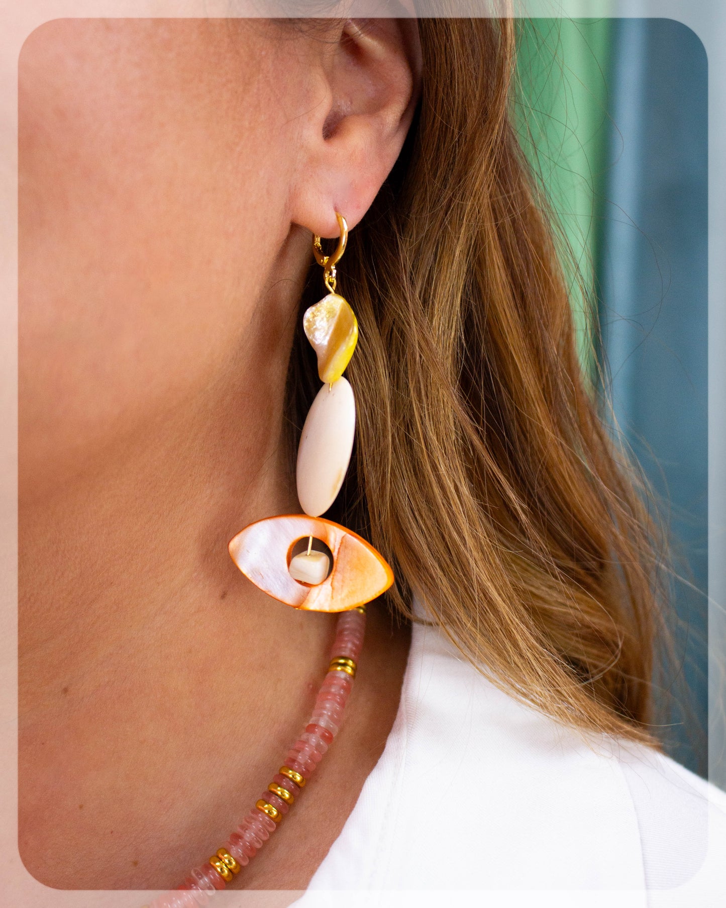 Sherbet Shell Earrings