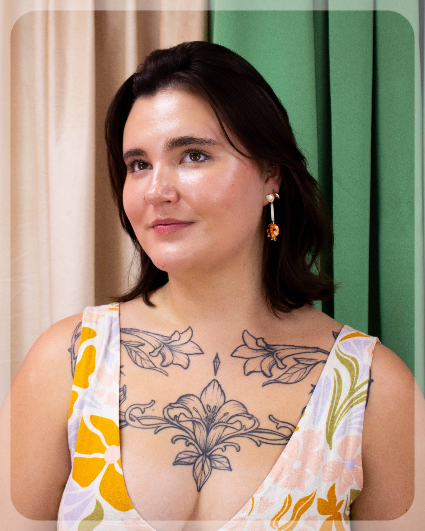 Ceramic "Guppy Love " Earrings