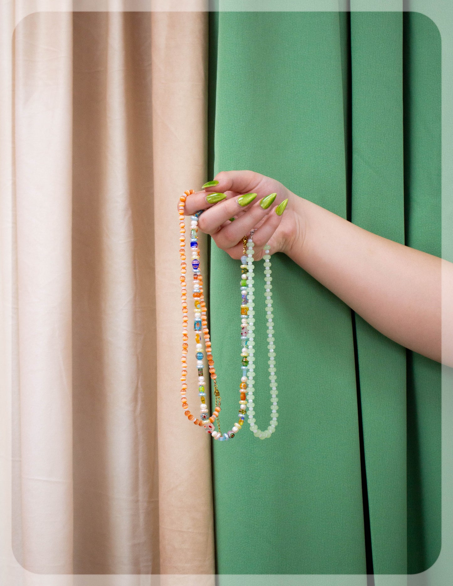 Golden Hour Beaded Necklace