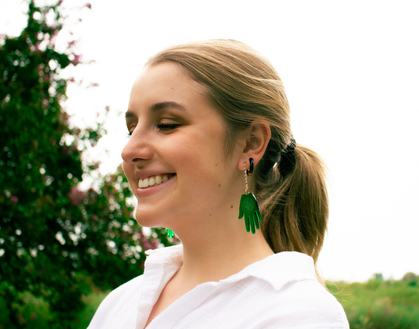 Witch Upon a Star Hand Earrings