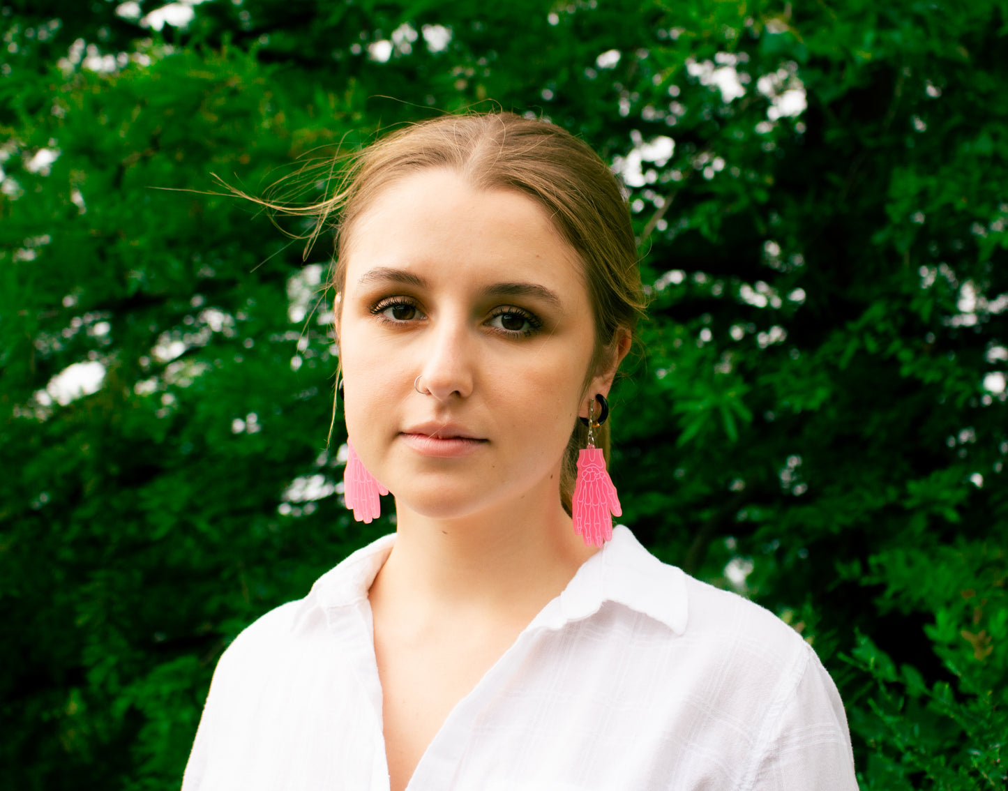 Glow-In-The-Dark Lazy Bones Earrings