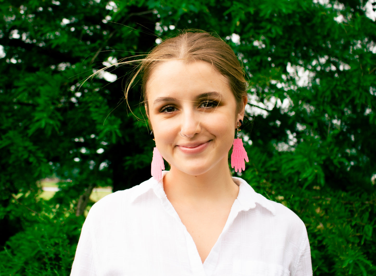 Glow-In-The-Dark Lazy Bones Earrings