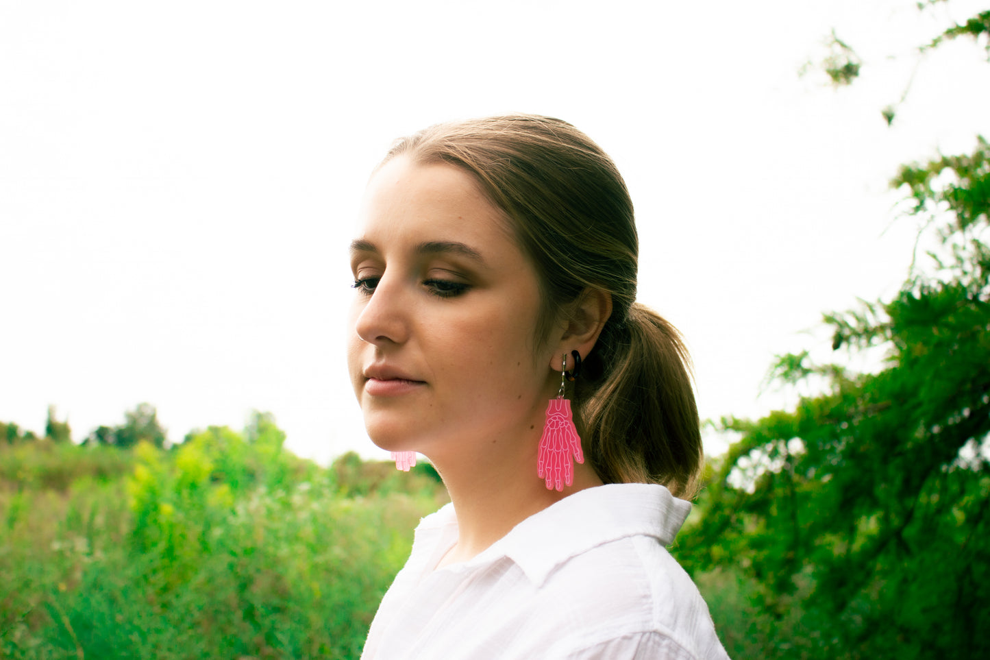 Glow-In-The-Dark Lazy Bones Earrings