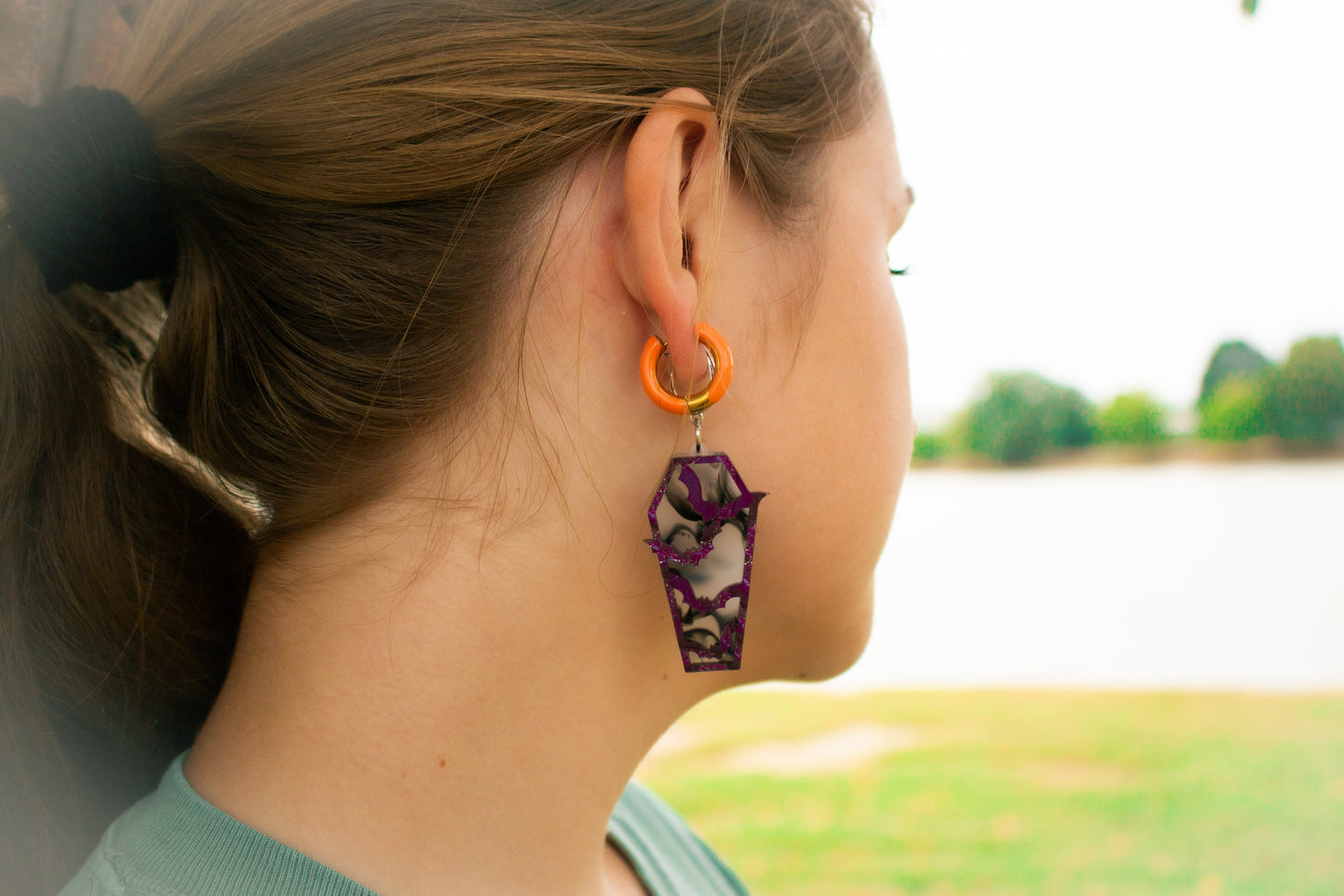 "Laughing 'til I'm Coffin" Earrings