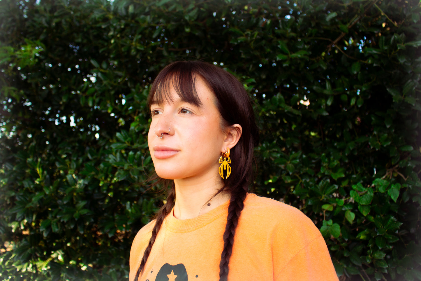 "Wicked Awesome" Spider Titanium Earrings