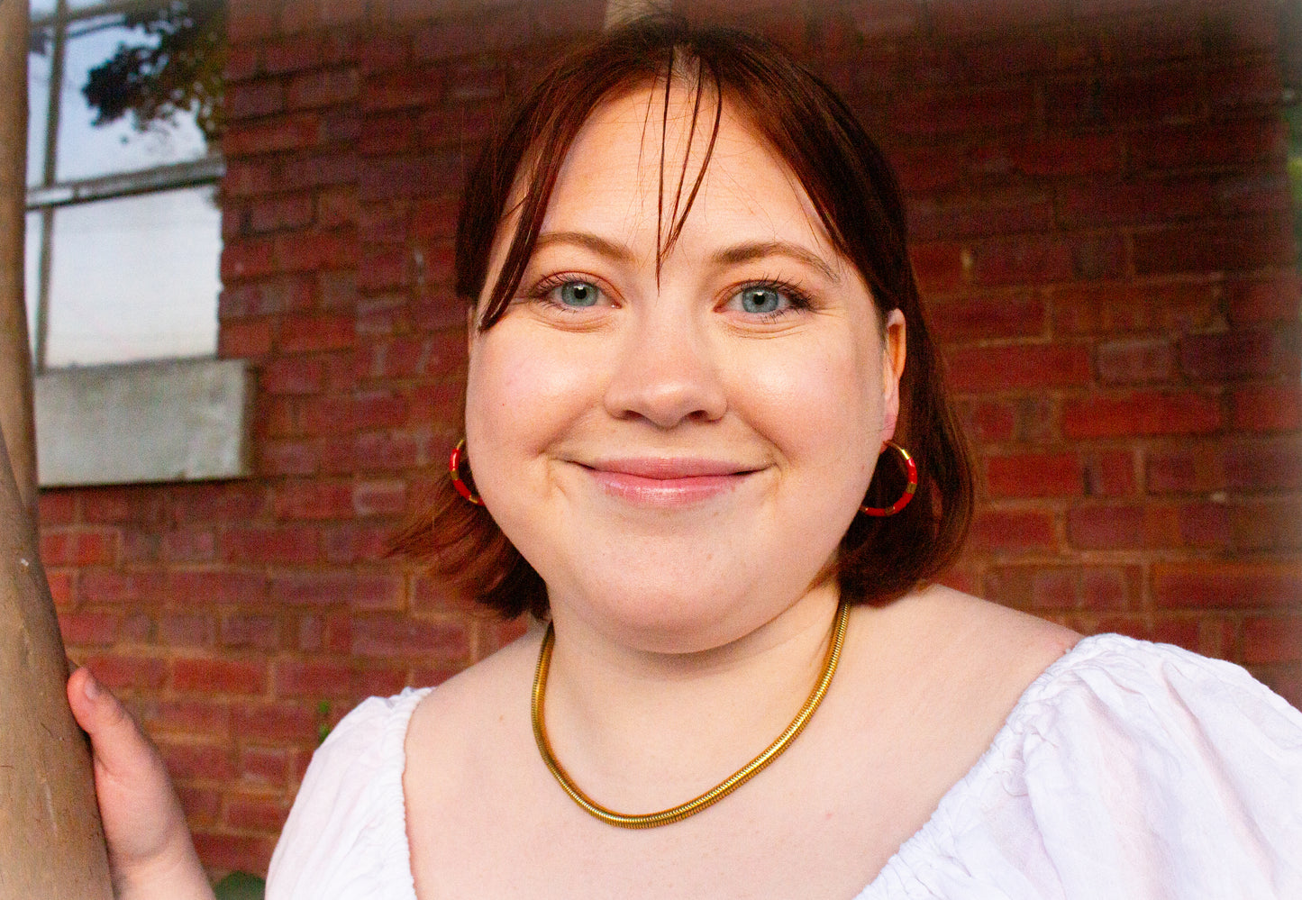 The Brooklyn-Titanium Hoop Earrings