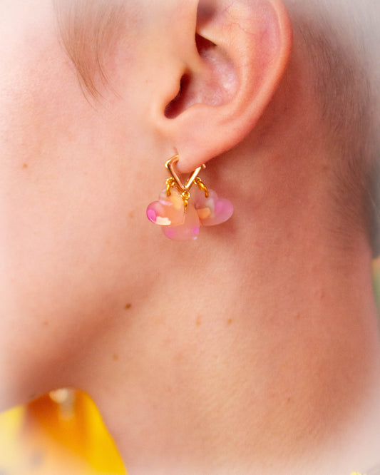 Dainty Trio Heart Pride Earrings