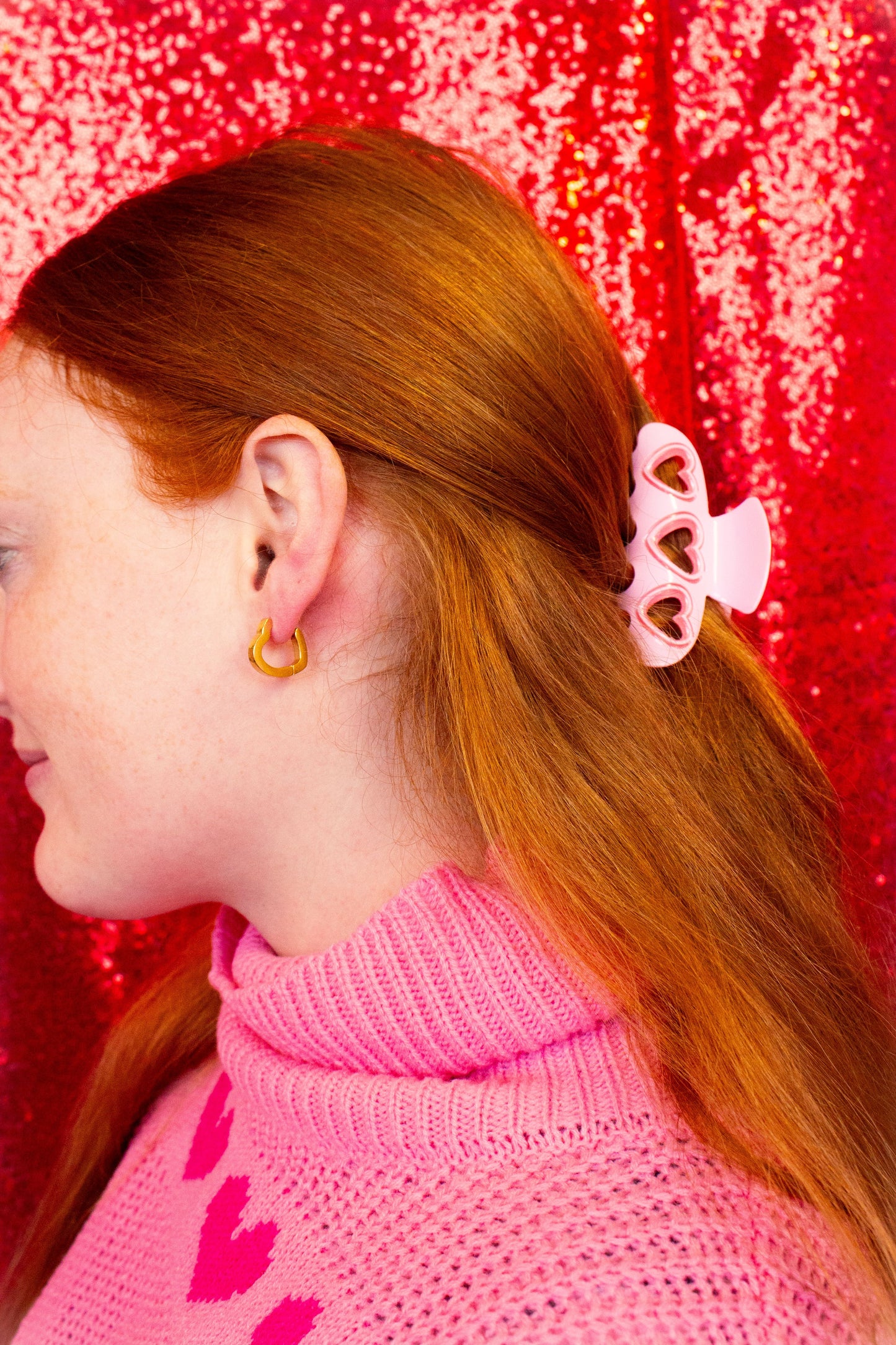 "Can I go Where You Go?" Titanium Heart Hoops