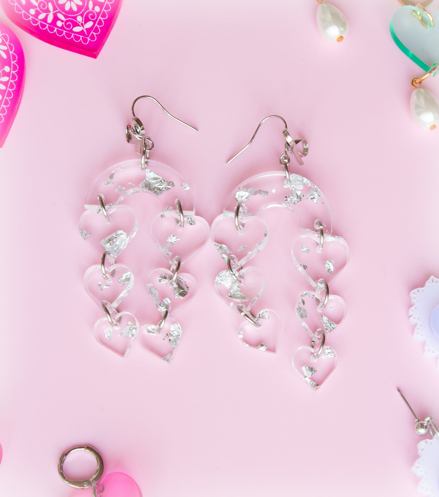 Together Forever-Heart Earrings